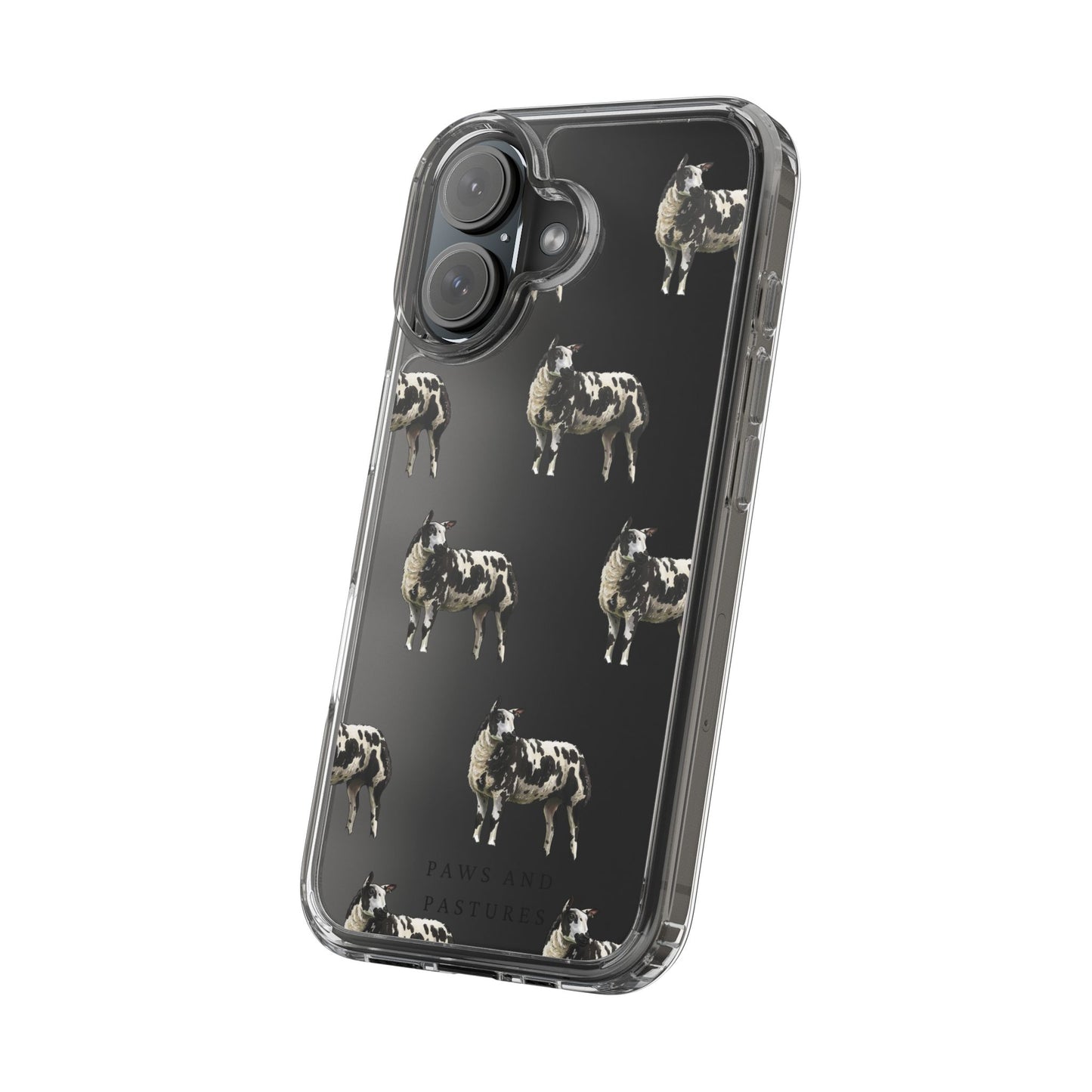 Dutch Spotted Sheep Pattern iPhone Clear Case