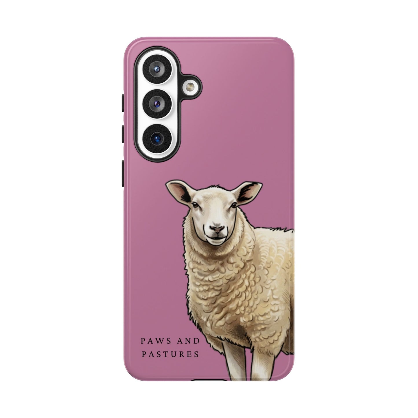 Pink Sheep Illustration Tough Phone Case