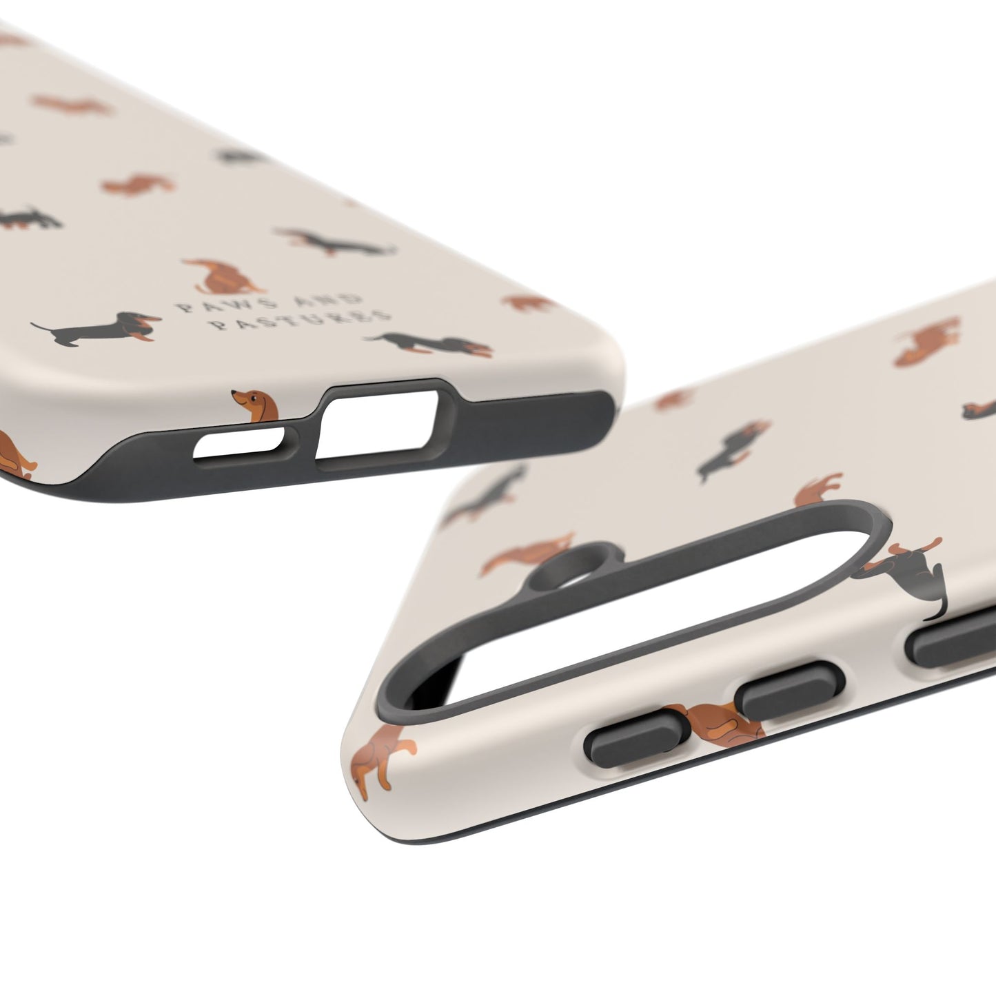 Dachshund Pattern Phone Case — Cute Wiener Dog Protective Cover