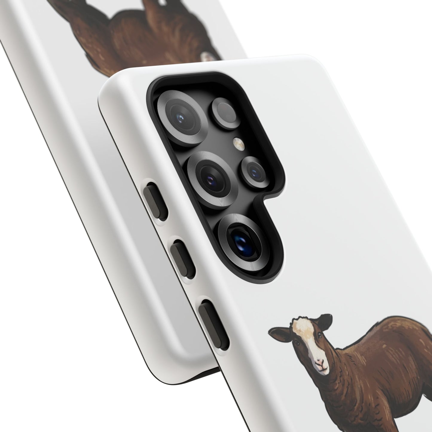 Zwartble Phone Case — Brown Sheep Illustration "Paws and Pastures"