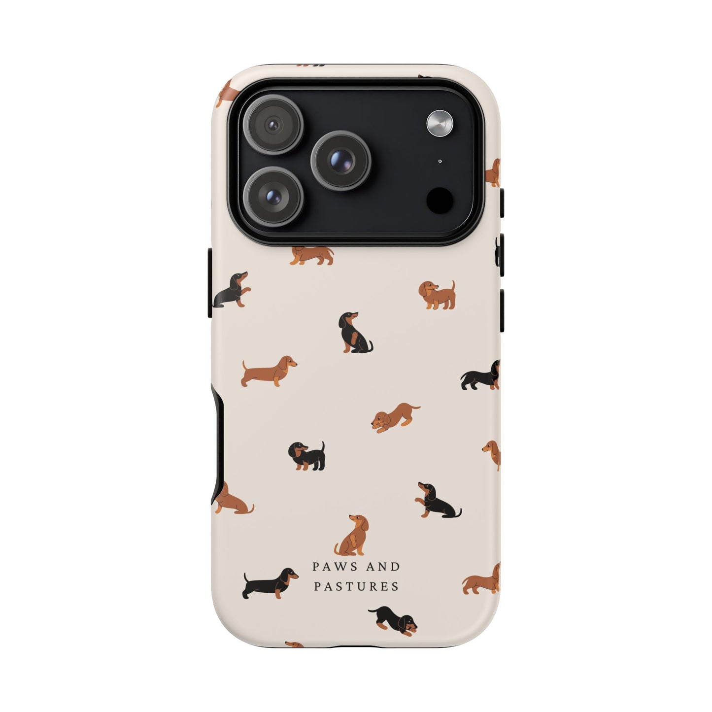 Dachshund Pattern Phone Case — Cute Wiener Dog Protective Cover