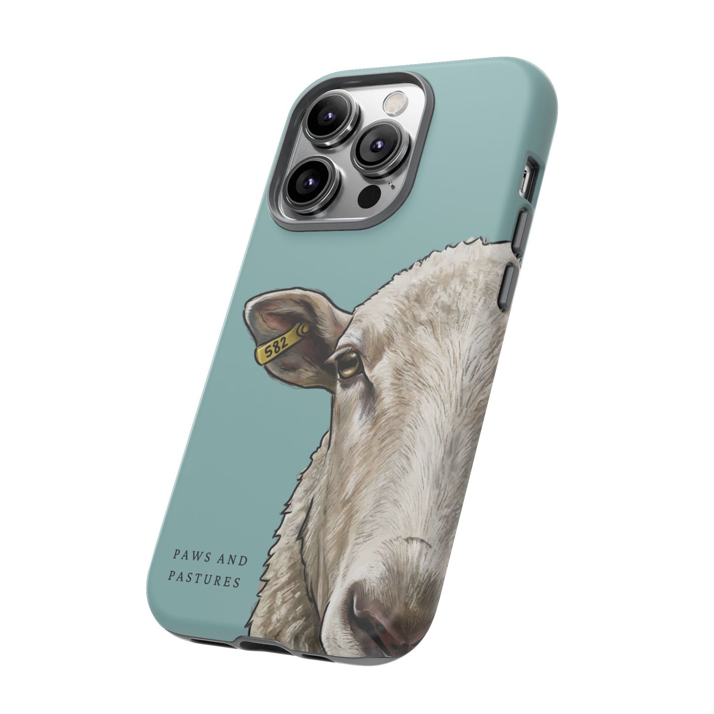 Teal Sheep Phone Case