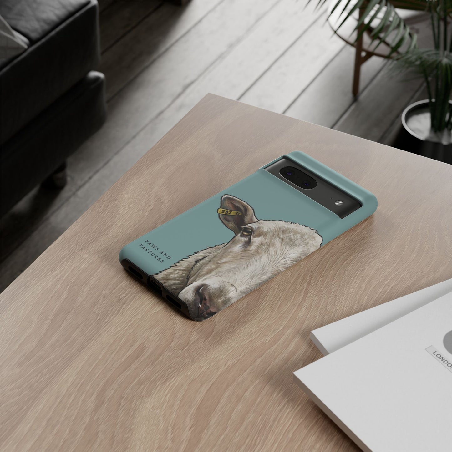Teal Sheep Phone Case
