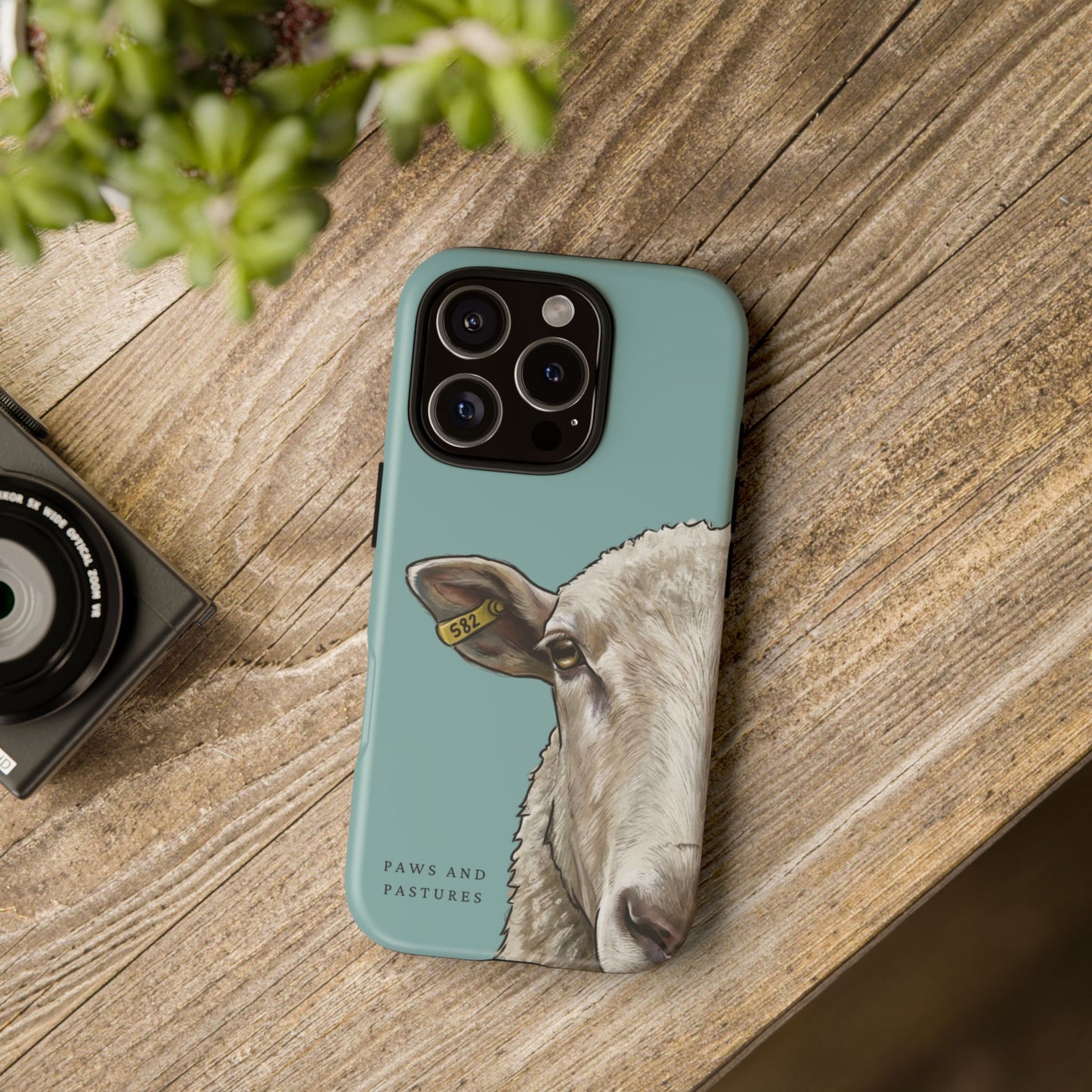 Teal Sheep Phone Case