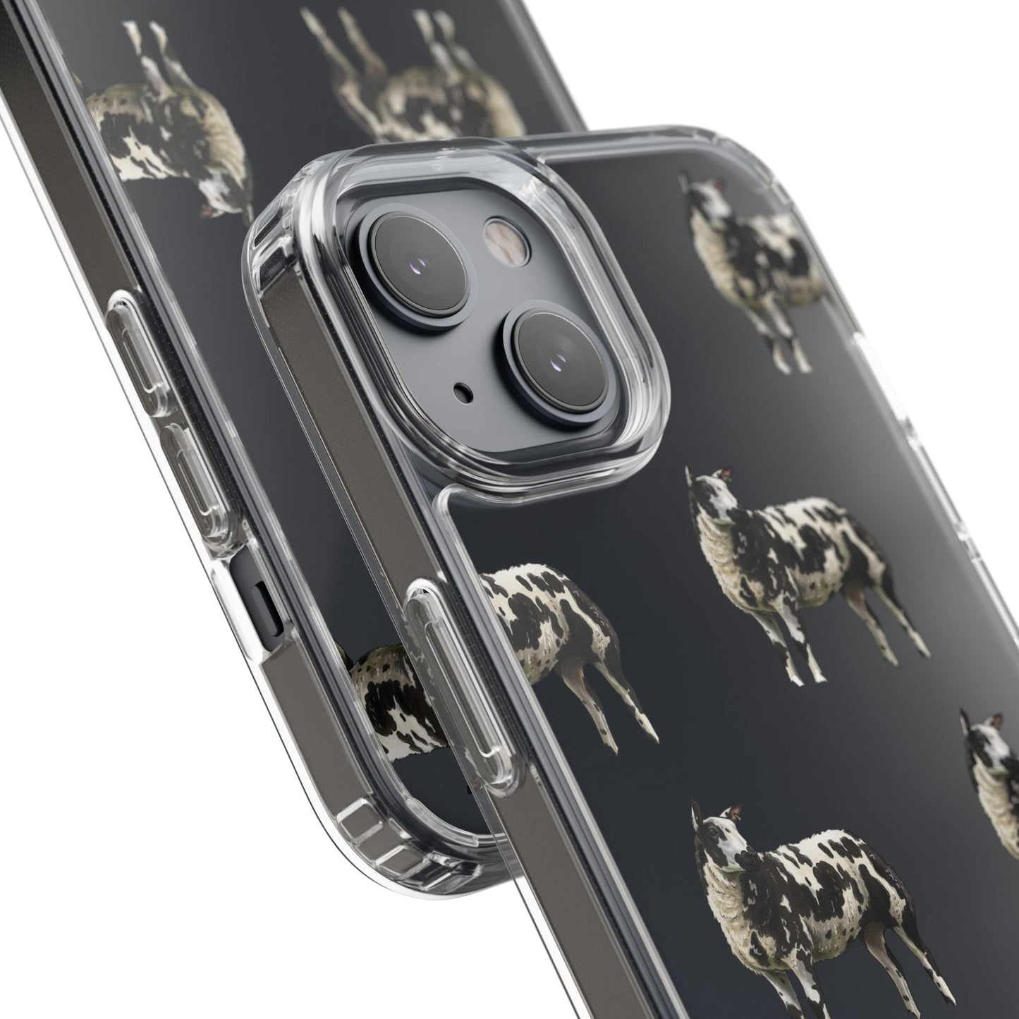 Dutch Spotted Sheep Pattern iPhone Clear Case