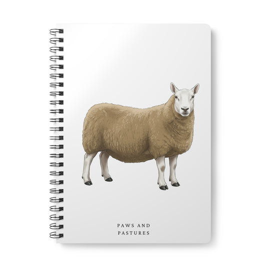Cheviot Sheep Wirobound Softcover Notebook, A5