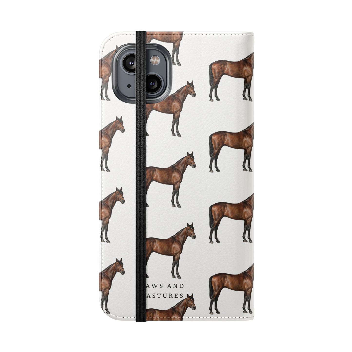 Horse Pattern iPhone Flip Case