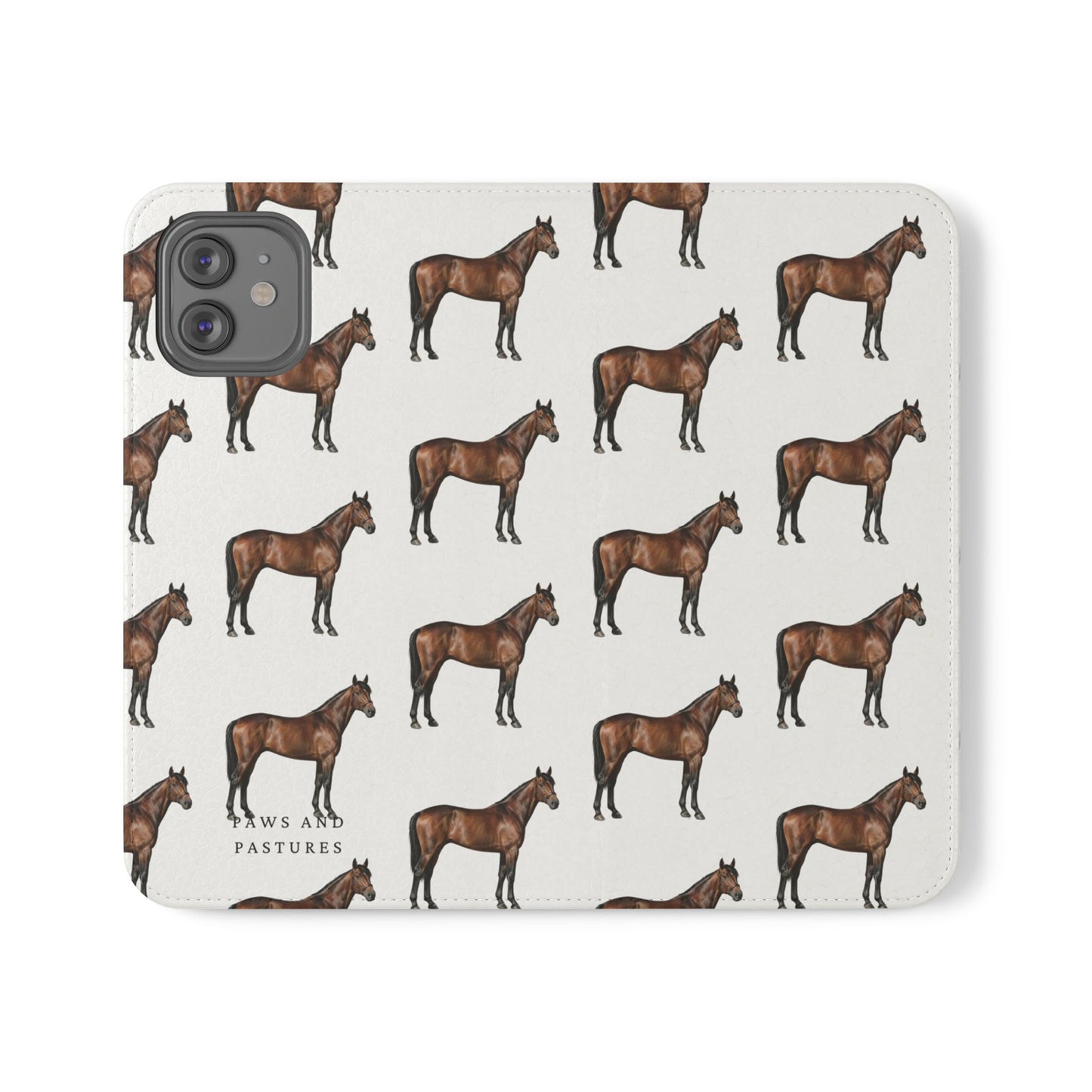 Horse Pattern iPhone Flip Case