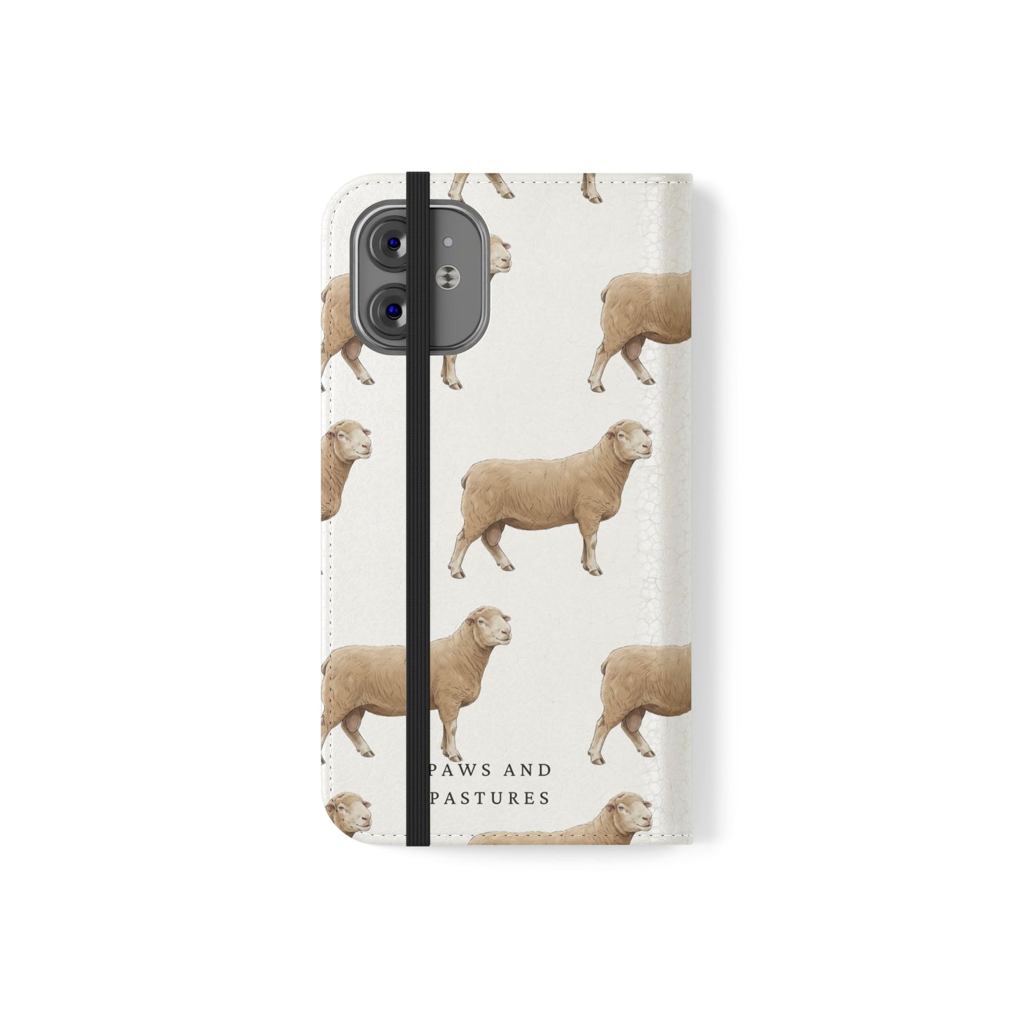 Sheep Pattern iPhone Flip Case