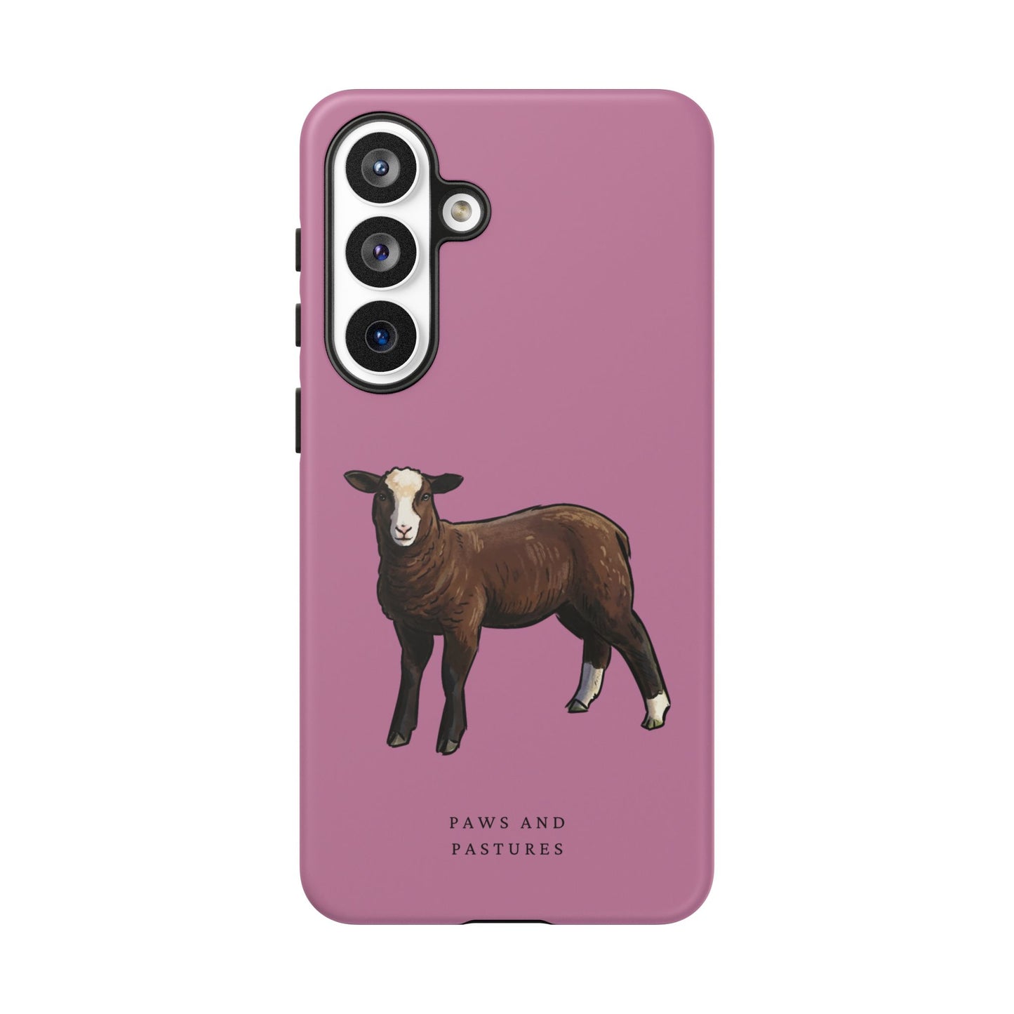 Zwartble Phone Case — Brown Sheep Illustration "Paws and Pastures"