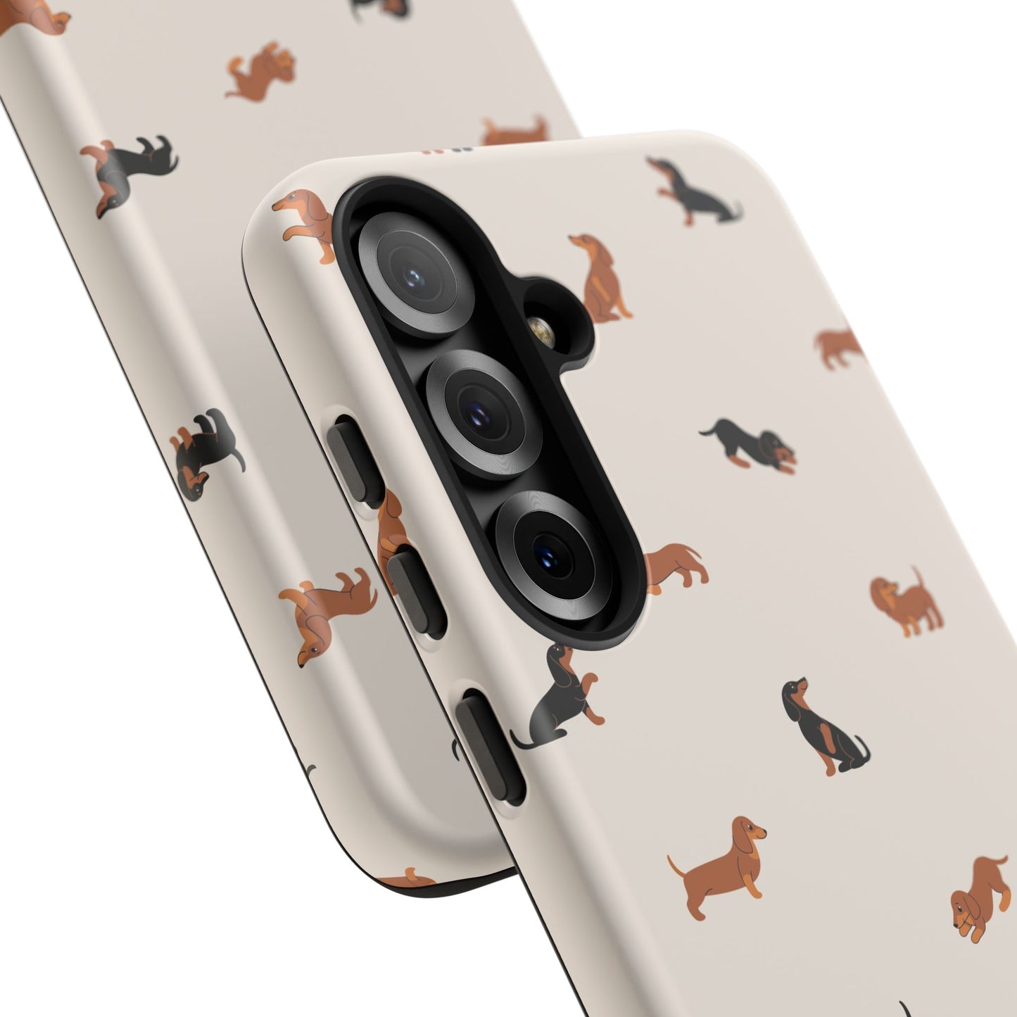 Dachshund Pattern Phone Case — Cute Wiener Dog Protective Cover