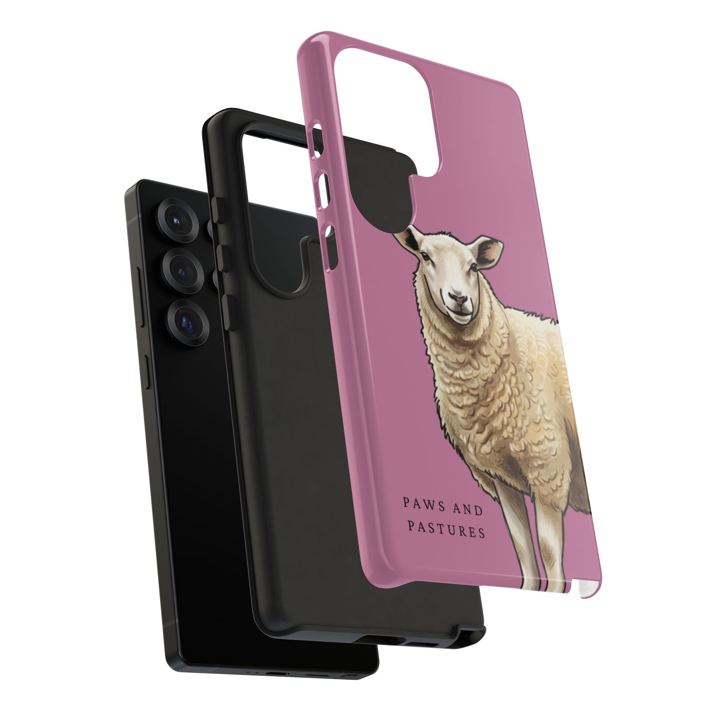Pink Sheep Illustration Tough Phone Case