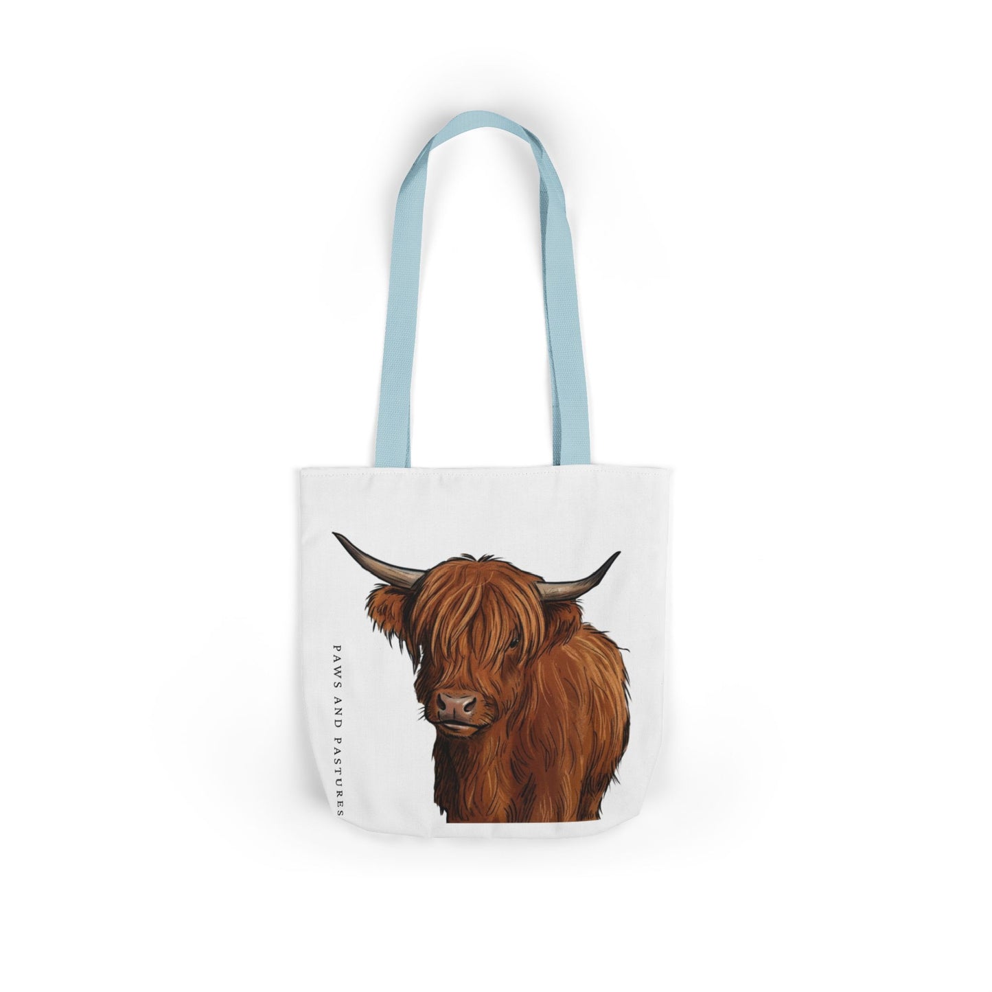 Highland Cow Canvas Tote Bag