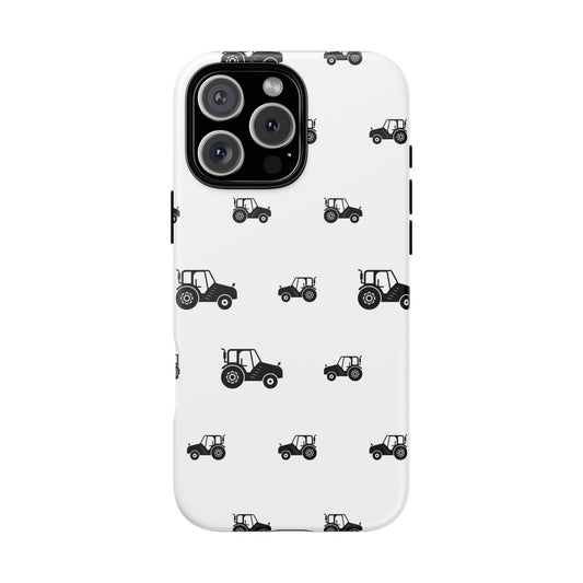 Tractor Pattern Tough Phone Case — Farm Tractor Phone Cover