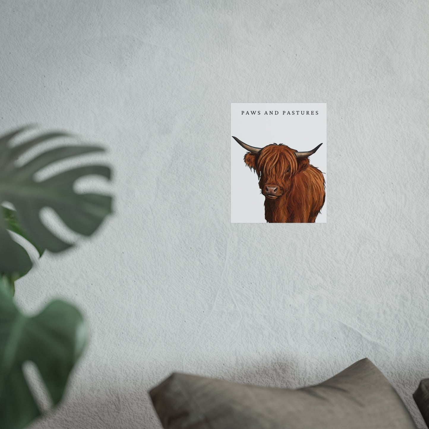 Highland Cow Art Print
