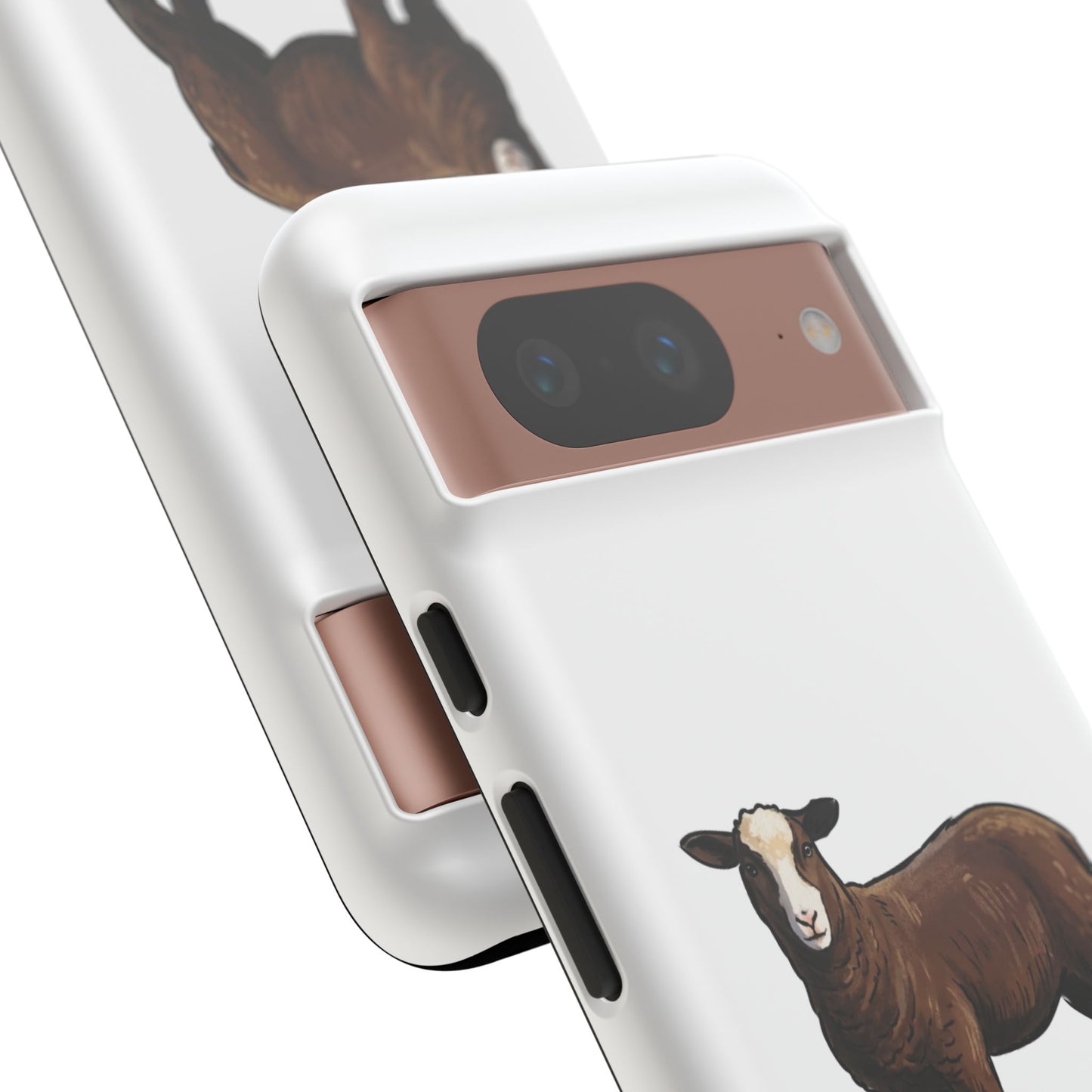 Zwartble Phone Case — Brown Sheep Illustration "Paws and Pastures"