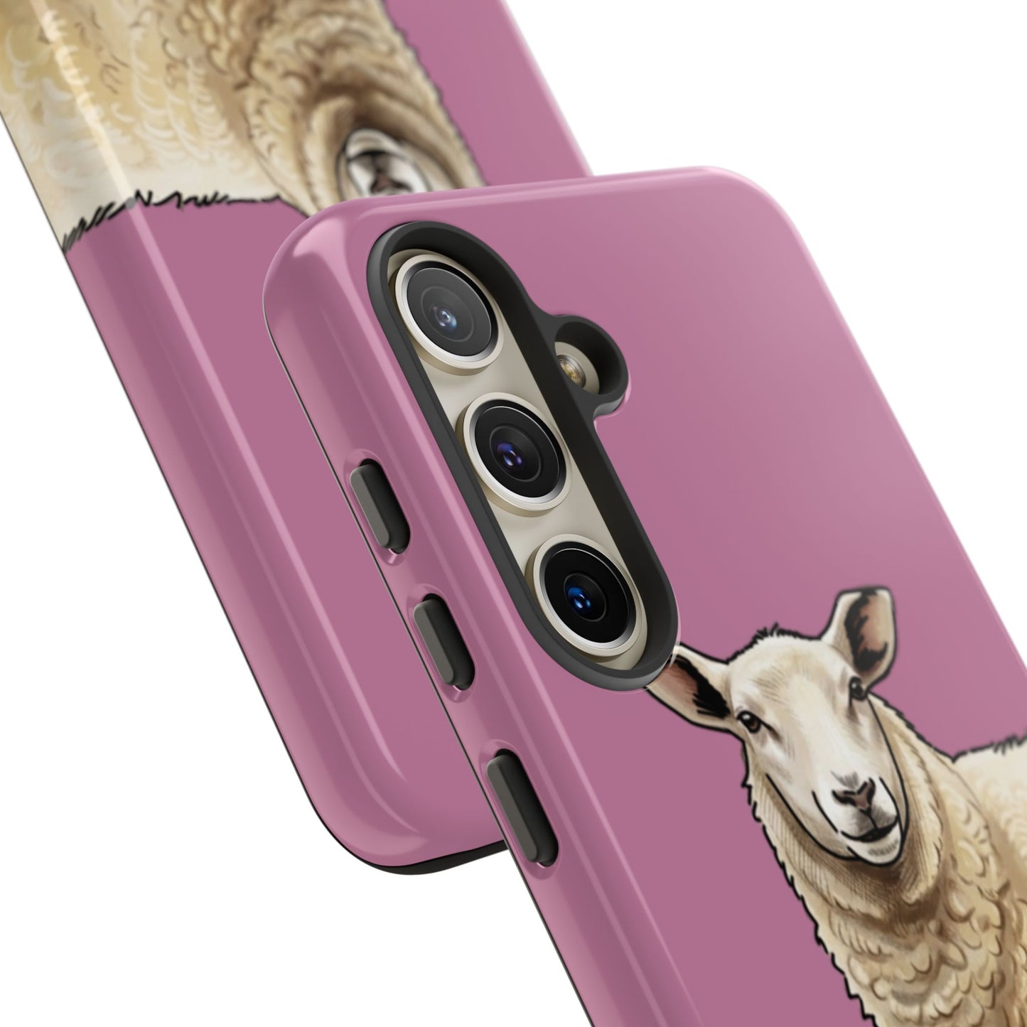 Pink Sheep Illustration Tough Phone Case