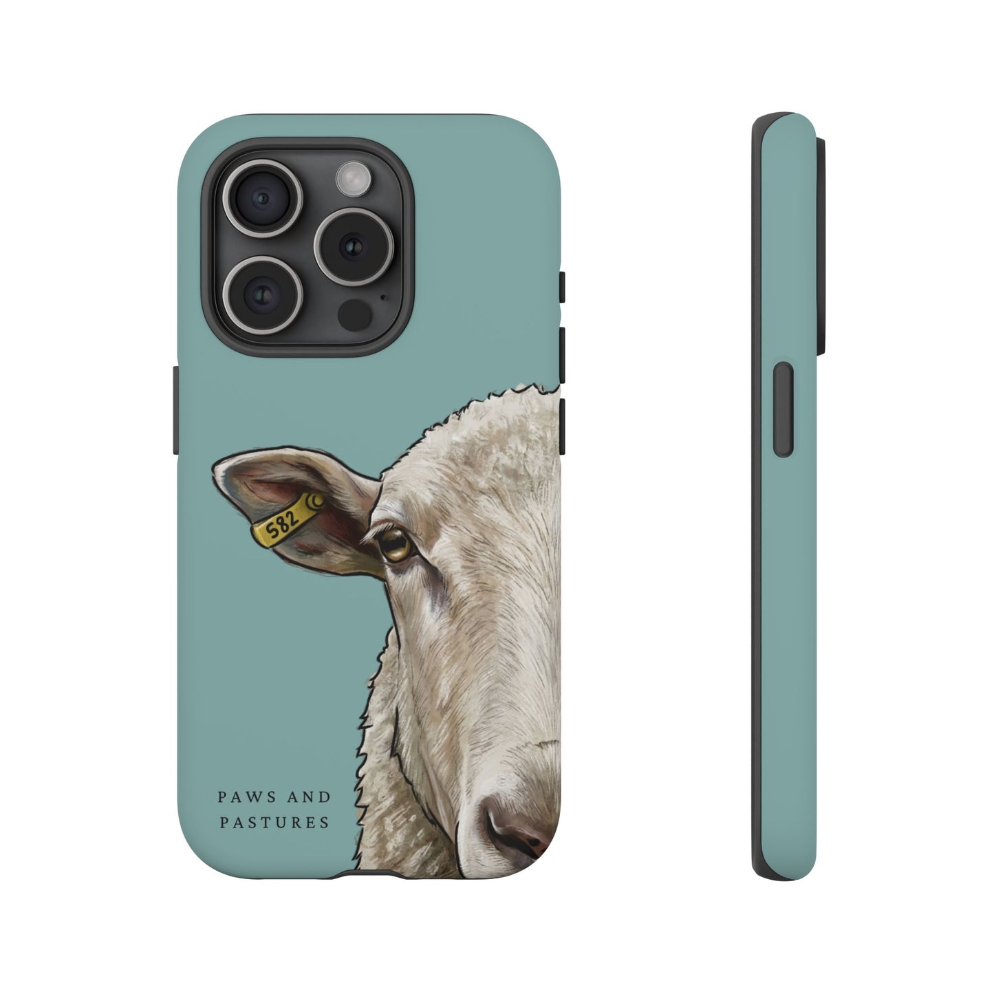 Teal Sheep Phone Case