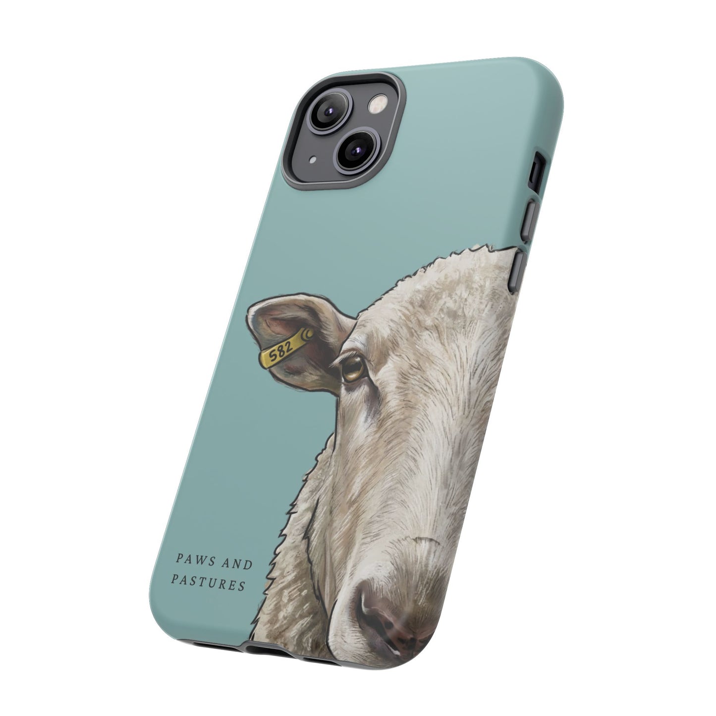 Teal Sheep Phone Case