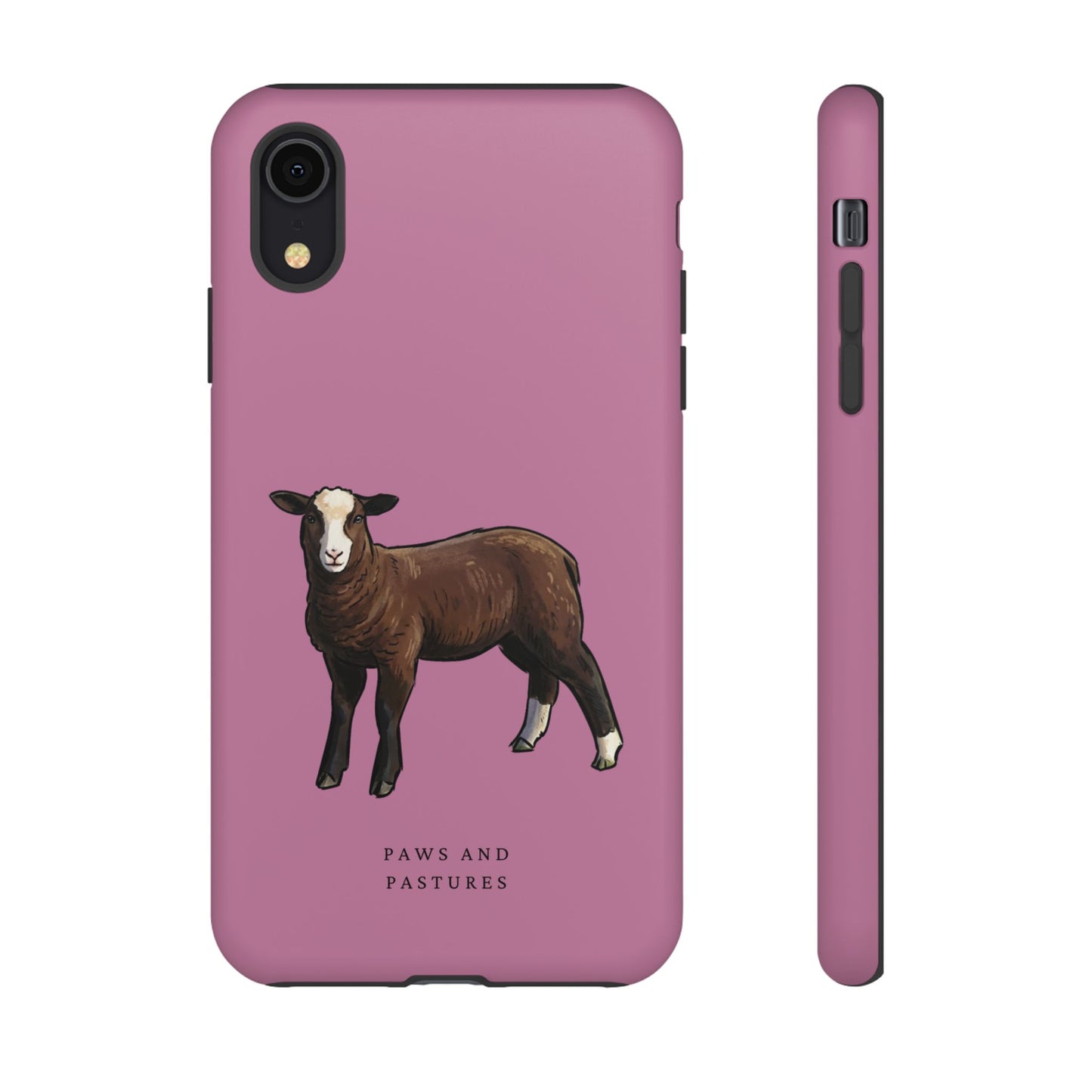 Zwartble Phone Case — Brown Sheep Illustration "Paws and Pastures"