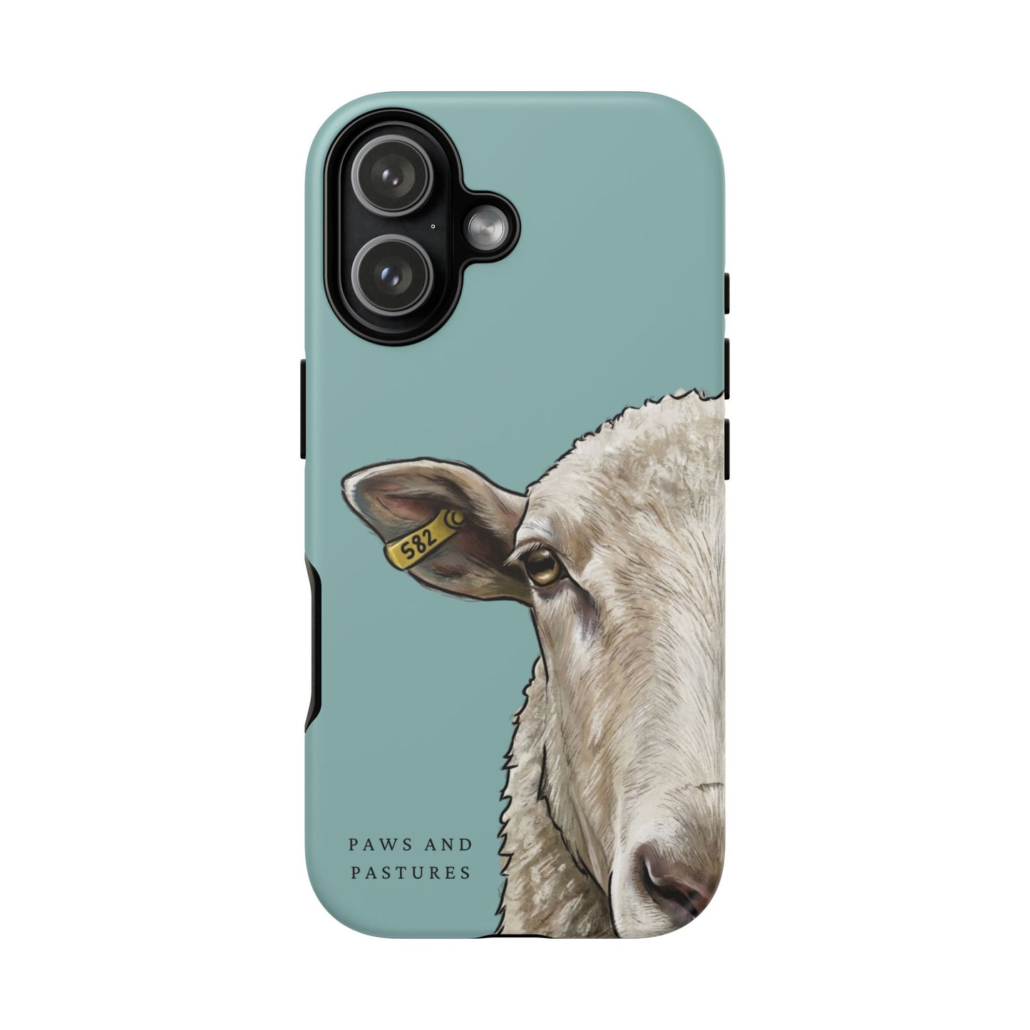 Teal Sheep Phone Case
