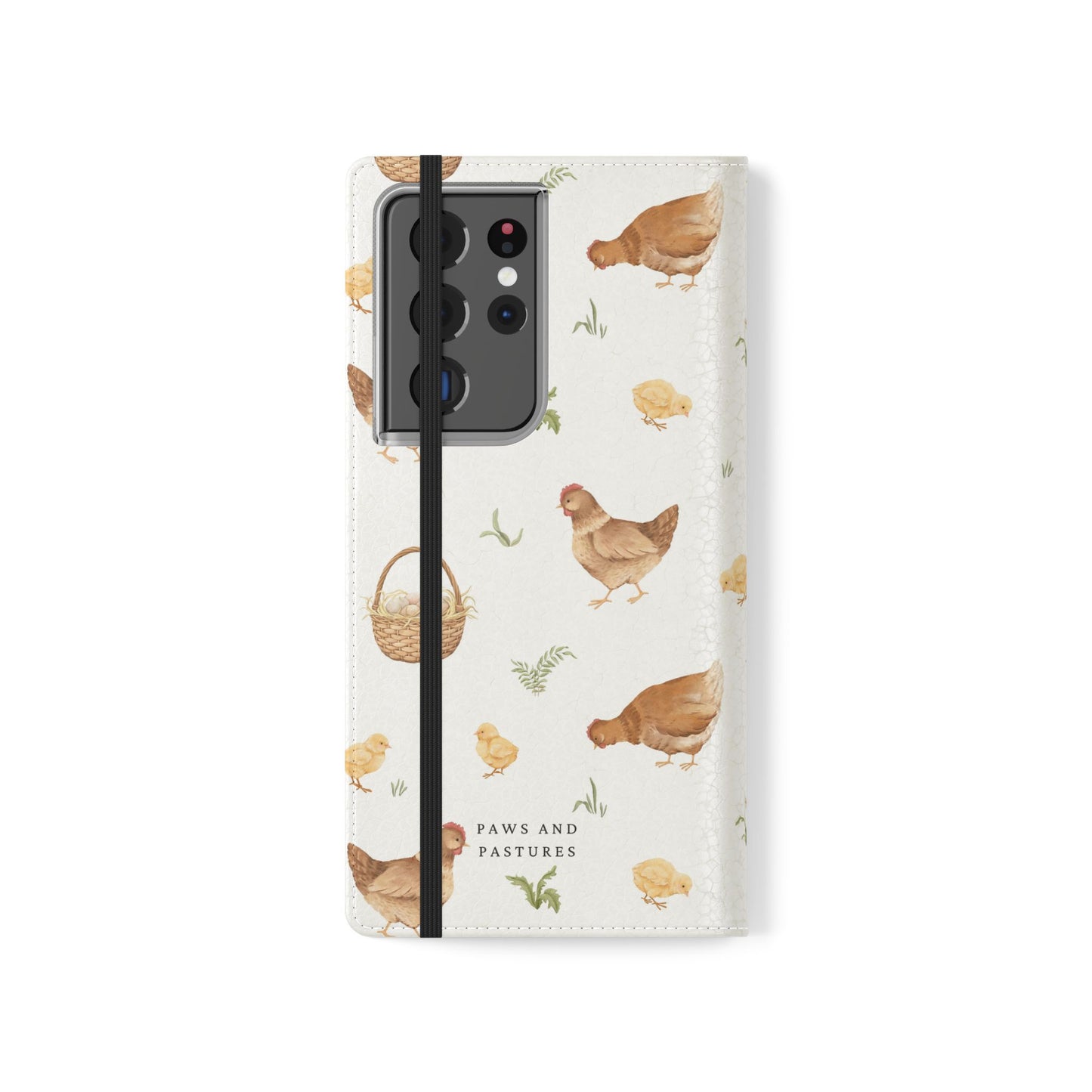 Flip Case – Watercolor Chickens & Baskets Phone Wallet Case