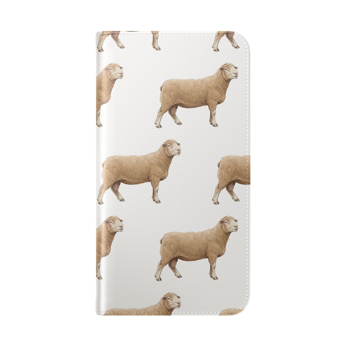 Sheep Pattern iPhone Flip Case