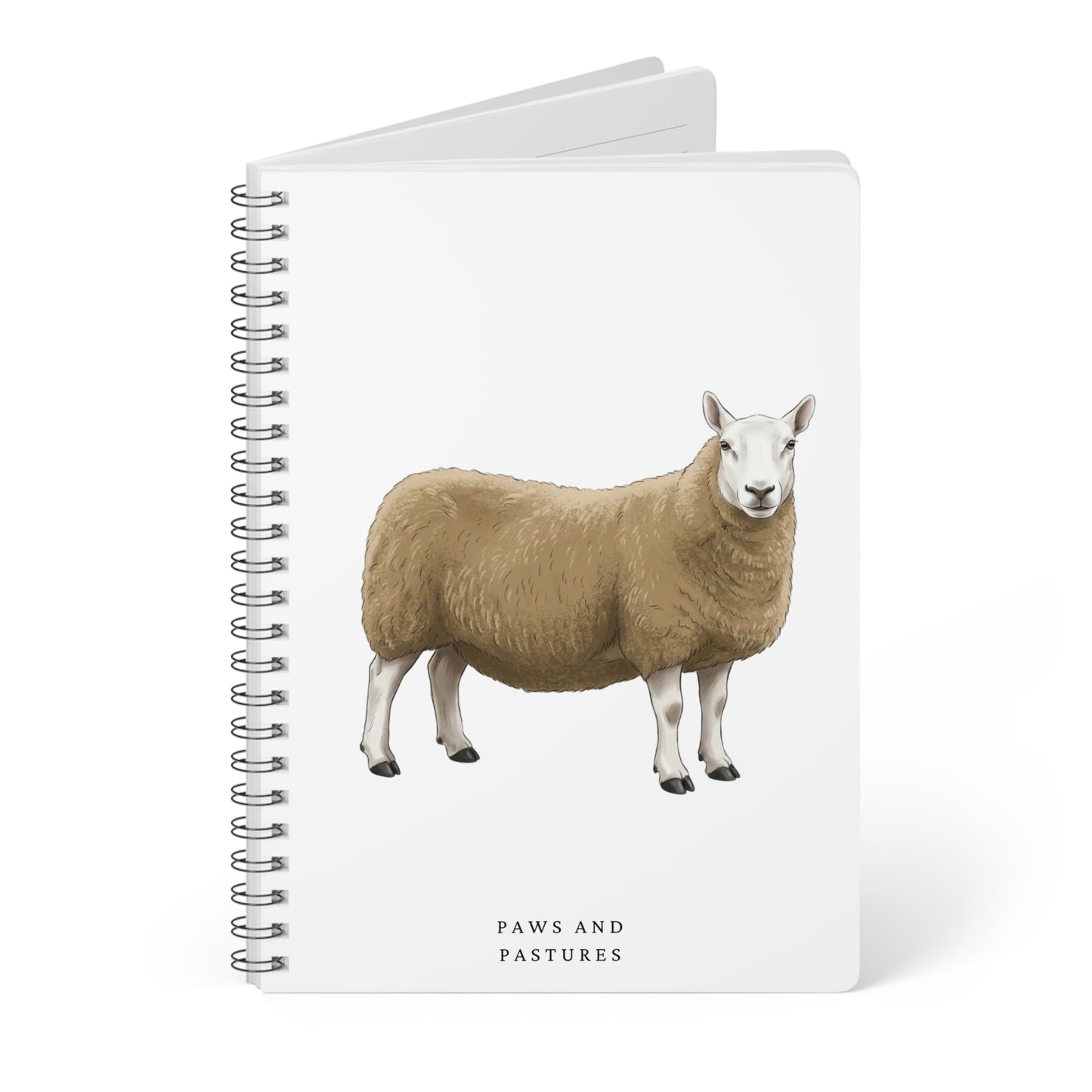 Cheviot Sheep Wirobound Softcover Notebook, A5