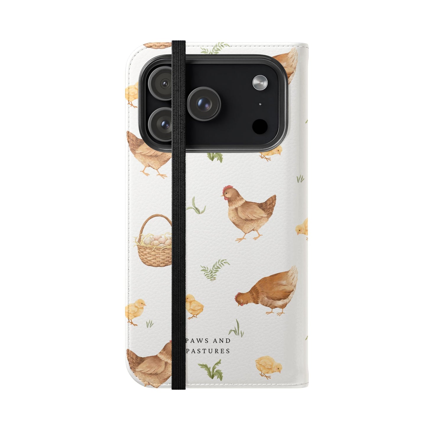Flip Case – Watercolor Chickens & Baskets Phone Wallet Case