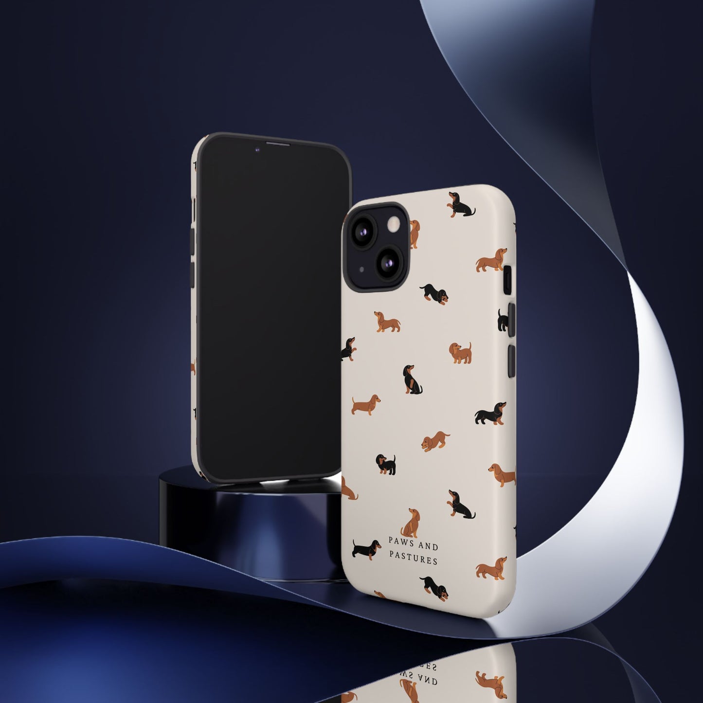 Dachshund Pattern Phone Case — Cute Wiener Dog Protective Cover