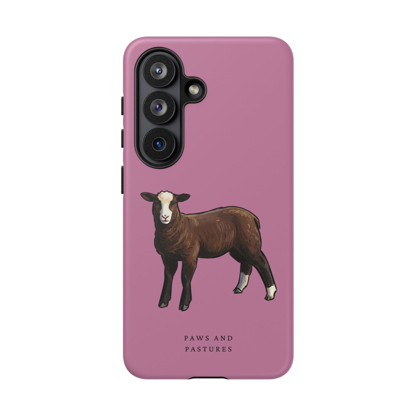 Zwartble Phone Case — Brown Sheep Illustration "Paws and Pastures"
