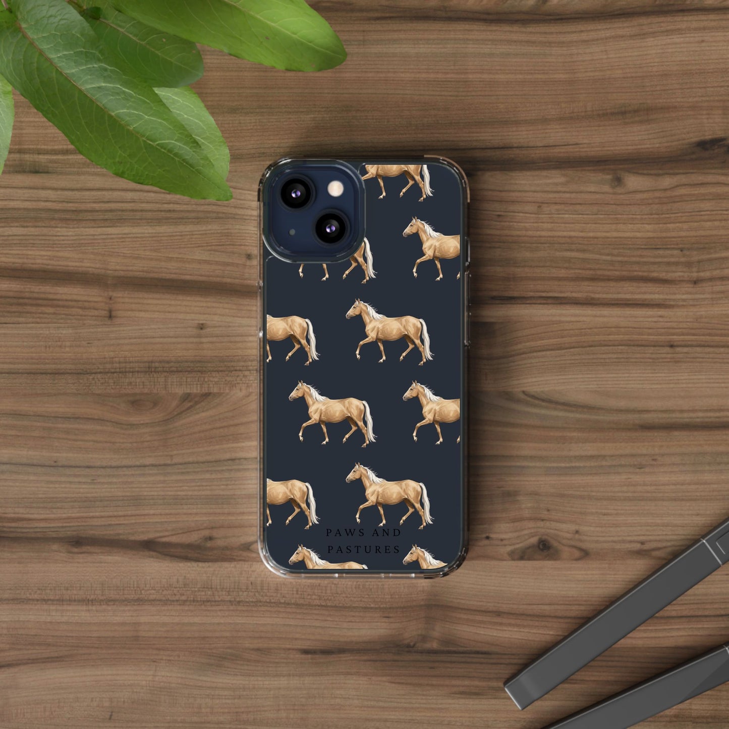 Horse Pattern iPhone Clear Case