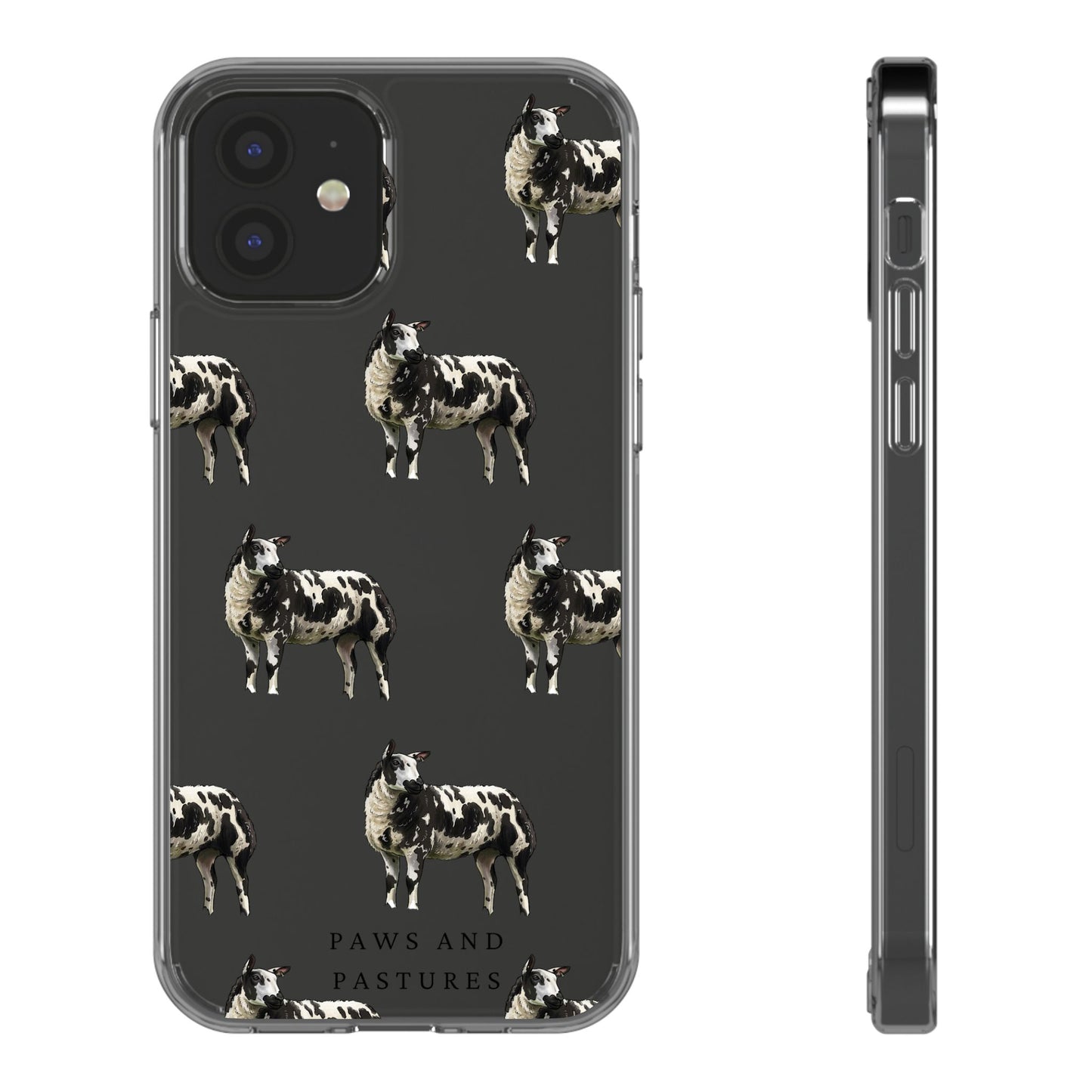 Dutch Spotted Sheep Pattern iPhone Clear Case
