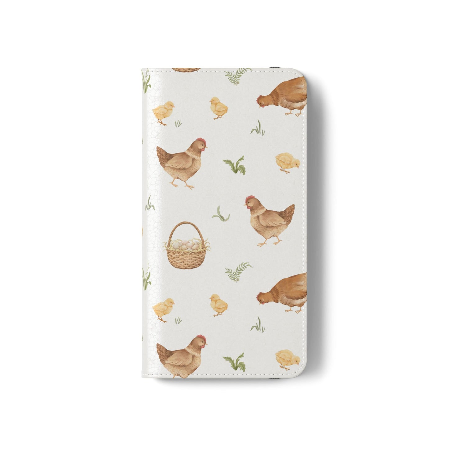 Flip Case – Watercolor Chickens & Baskets Phone Wallet Case