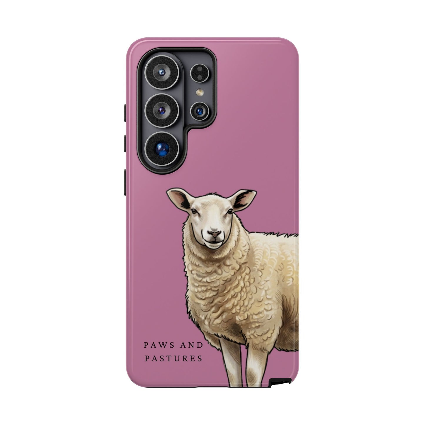 Pink Sheep Illustration Tough Phone Case