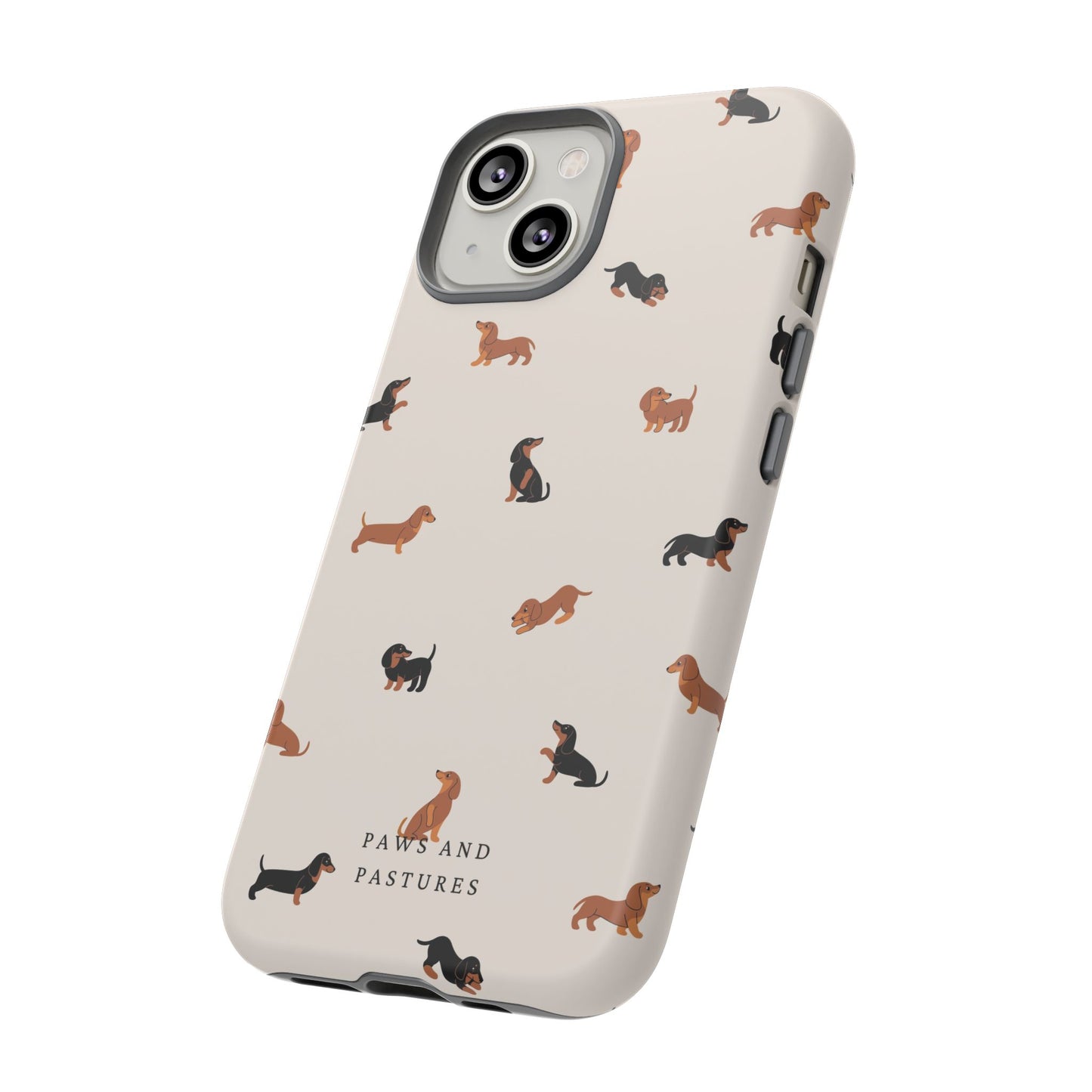 Dachshund Pattern Phone Case — Cute Wiener Dog Protective Cover