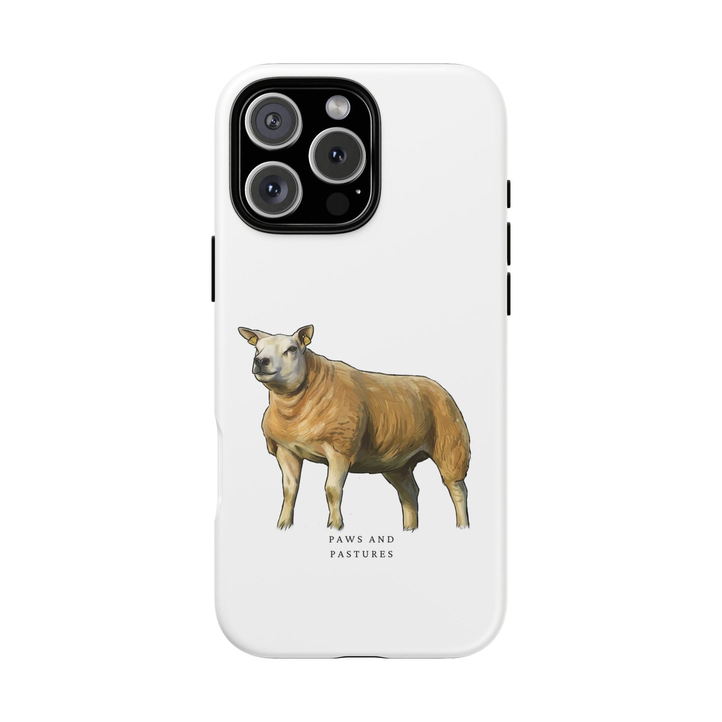 Texel Sheep Illustration Phone Case — "Paws and Pastures" Protective iPhone Cover