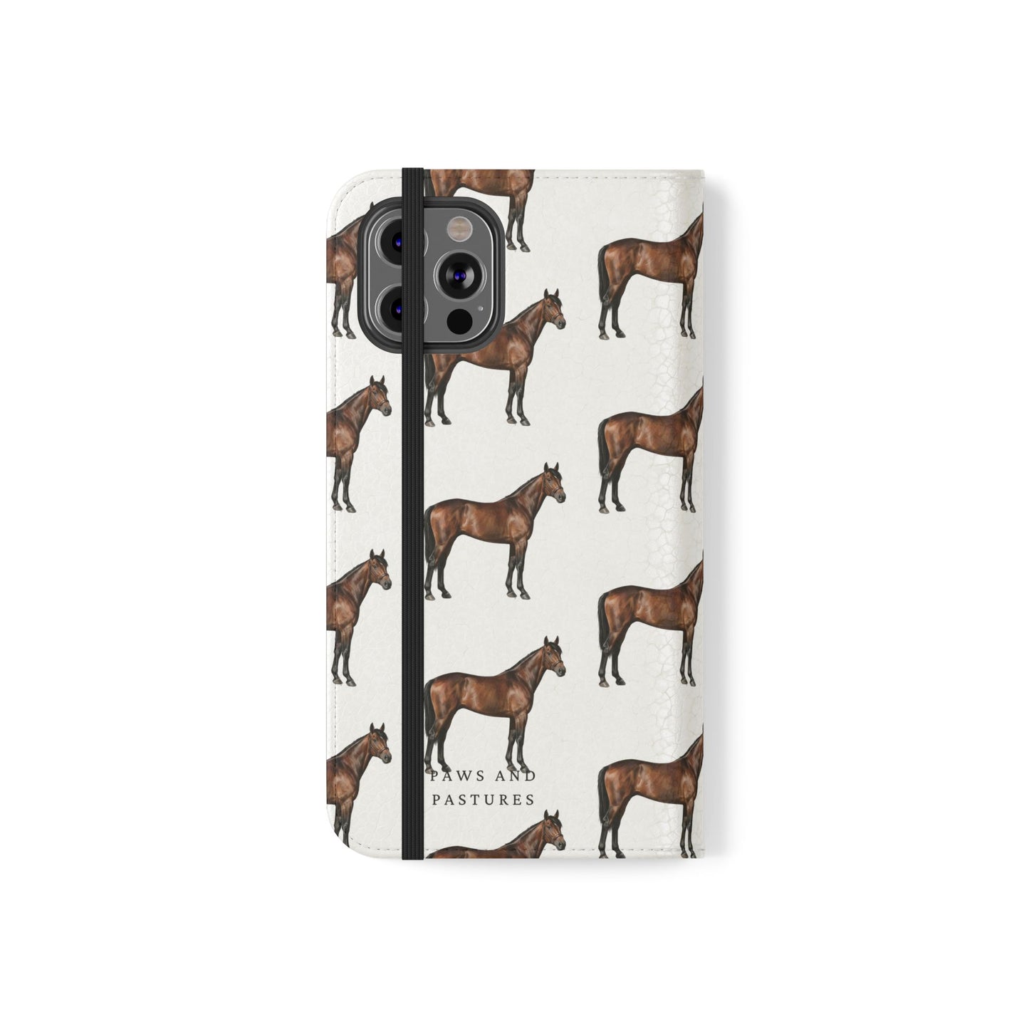 Horse Pattern iPhone Flip Case