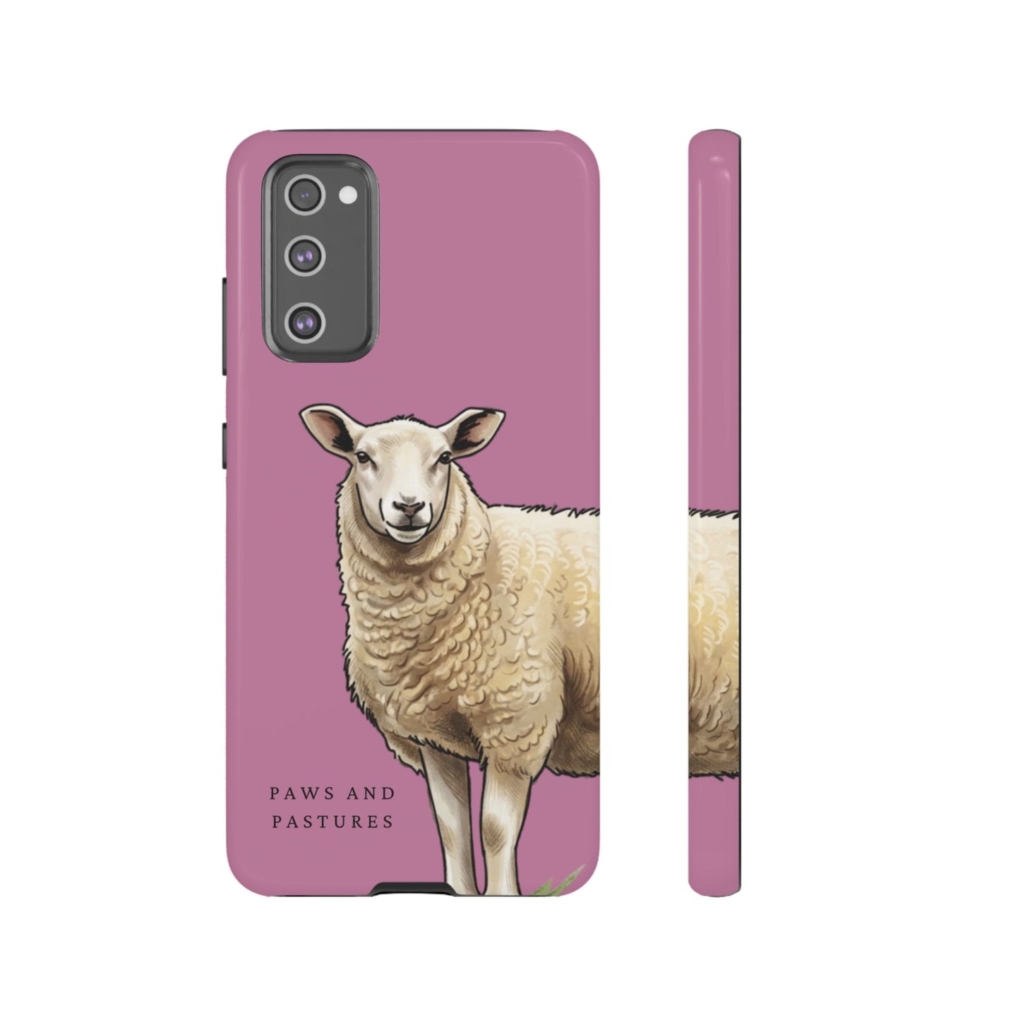 Pink Sheep Illustration Tough Phone Case