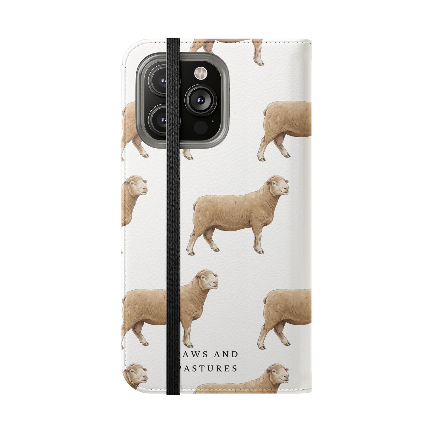 Sheep Pattern iPhone Flip Case