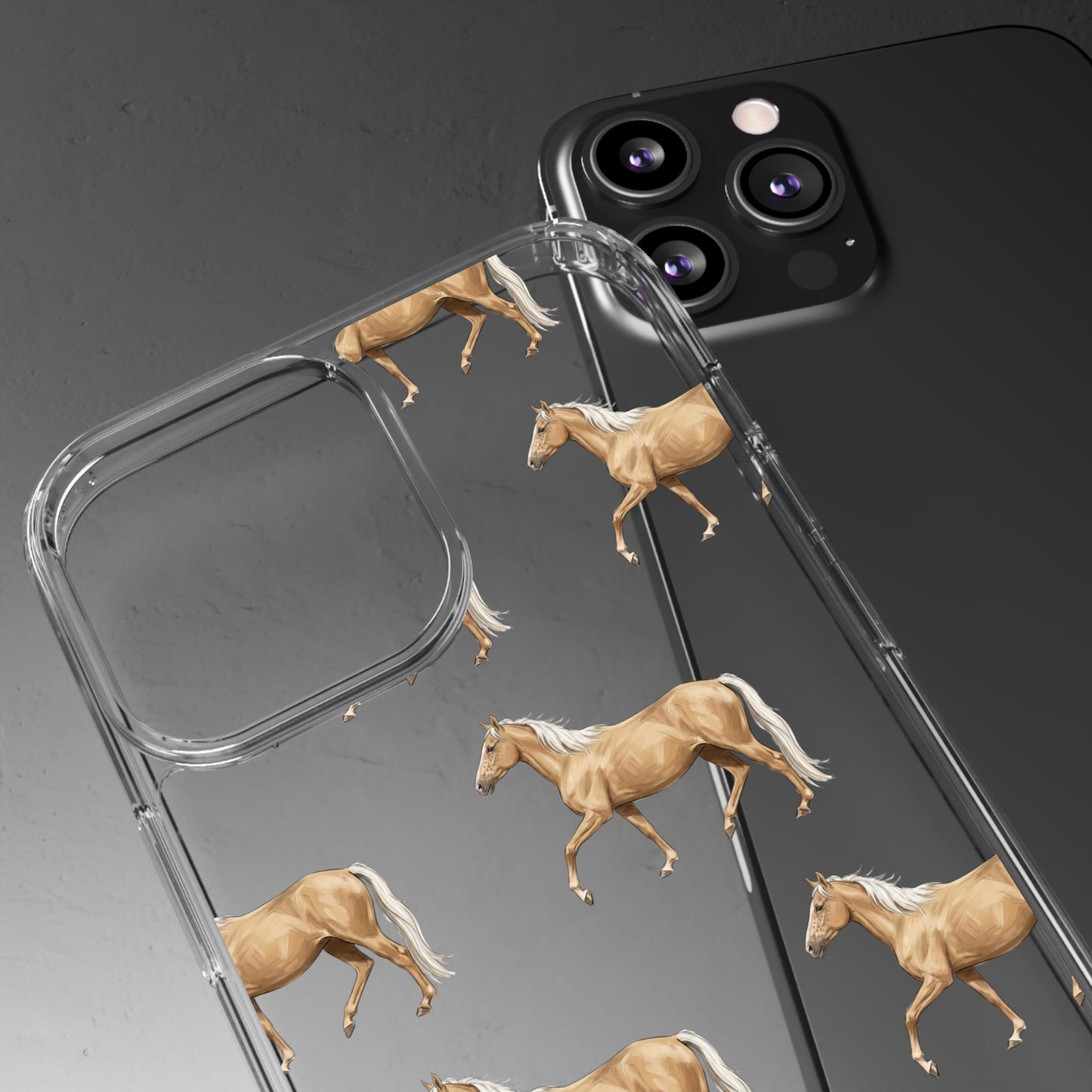 Horse Pattern iPhone Clear Case