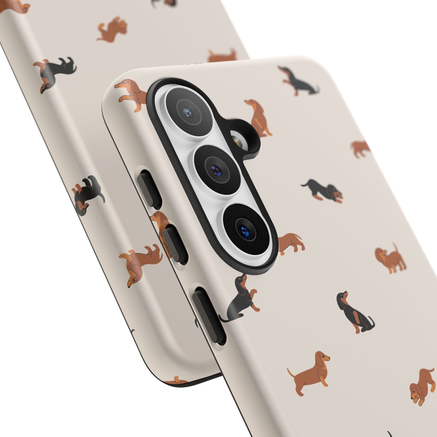 Dachshund Pattern Phone Case — Cute Wiener Dog Protective Cover