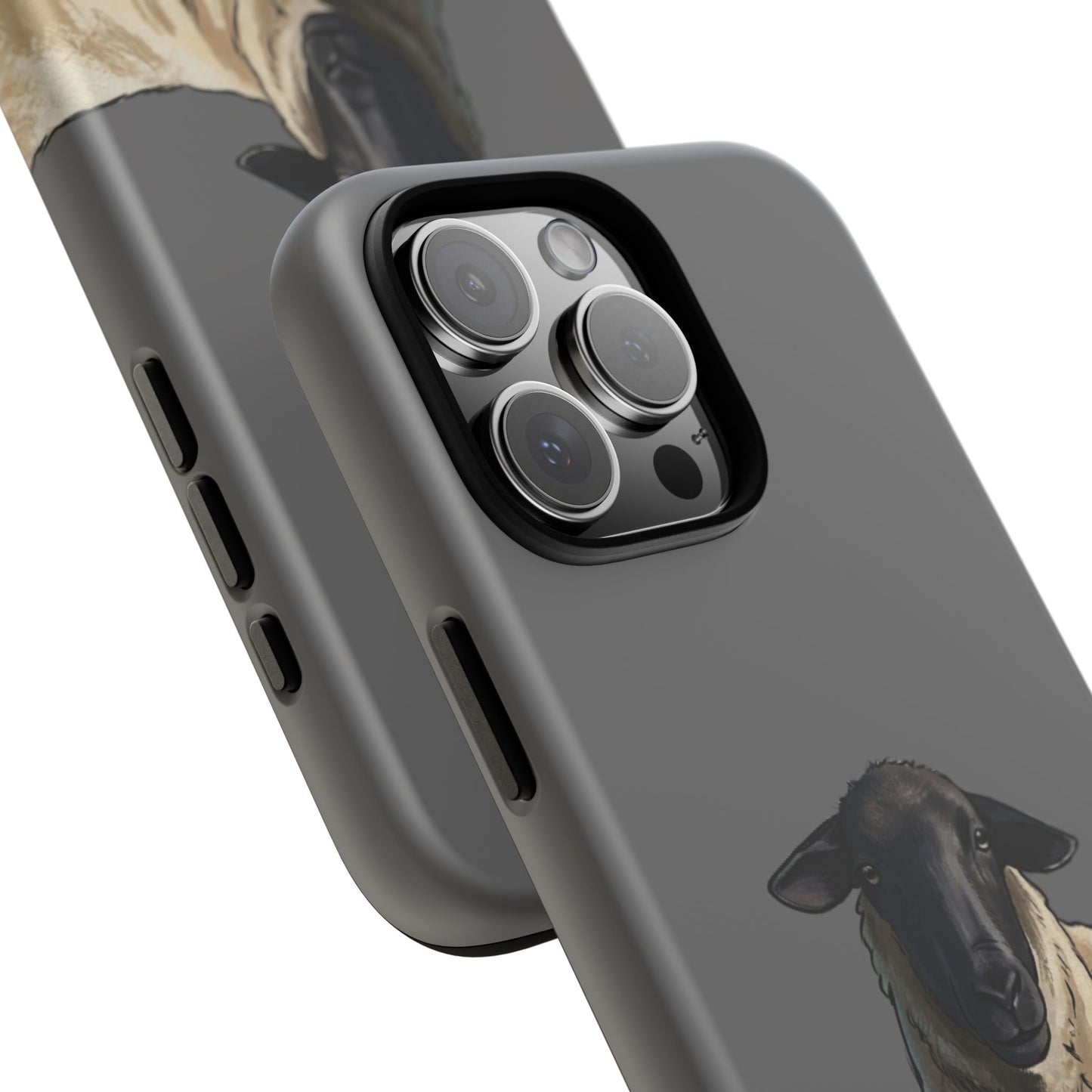 Grey Suffolk Sheep Phone Case — Paws and Pastures Rustic Farm Animal iPhone Cover