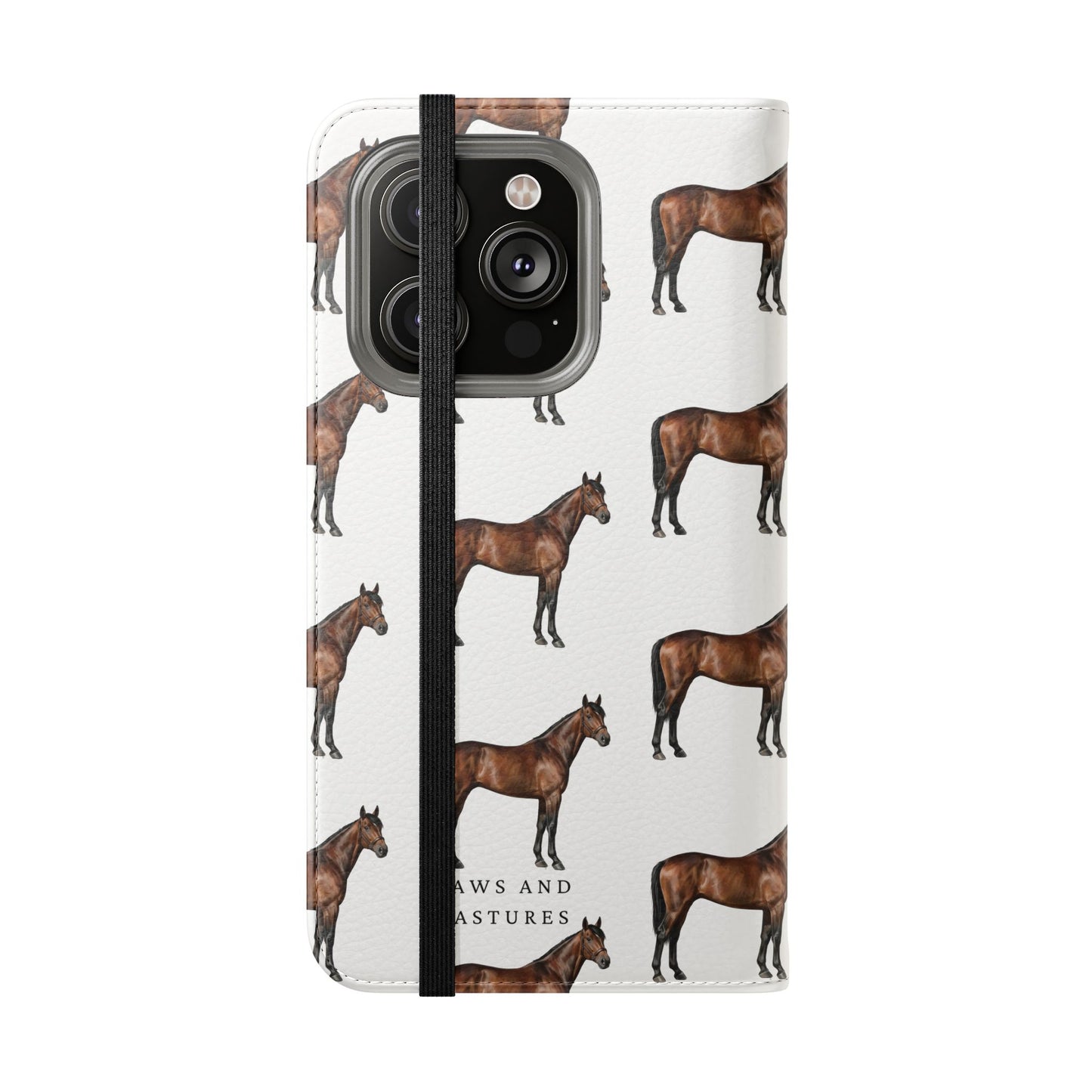 Horse Pattern iPhone Flip Case