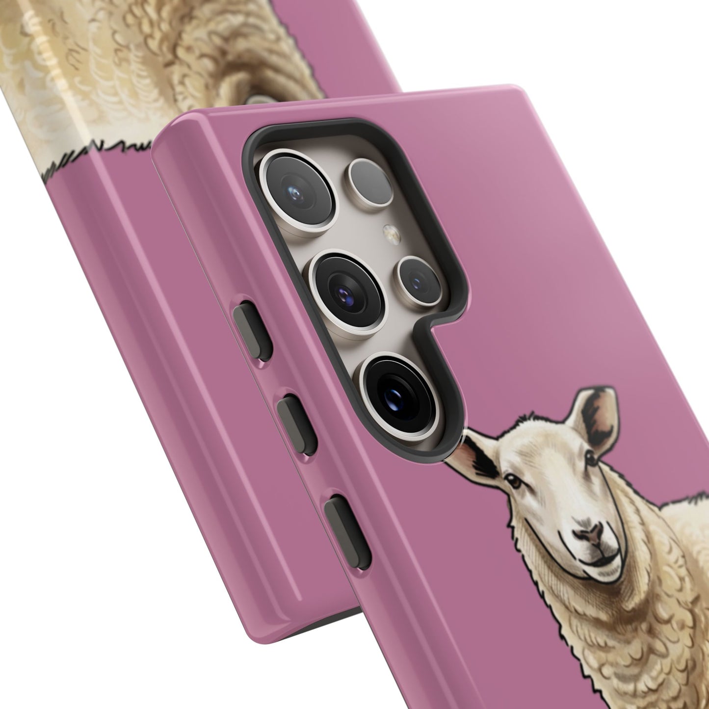 Pink Sheep Illustration Tough Phone Case