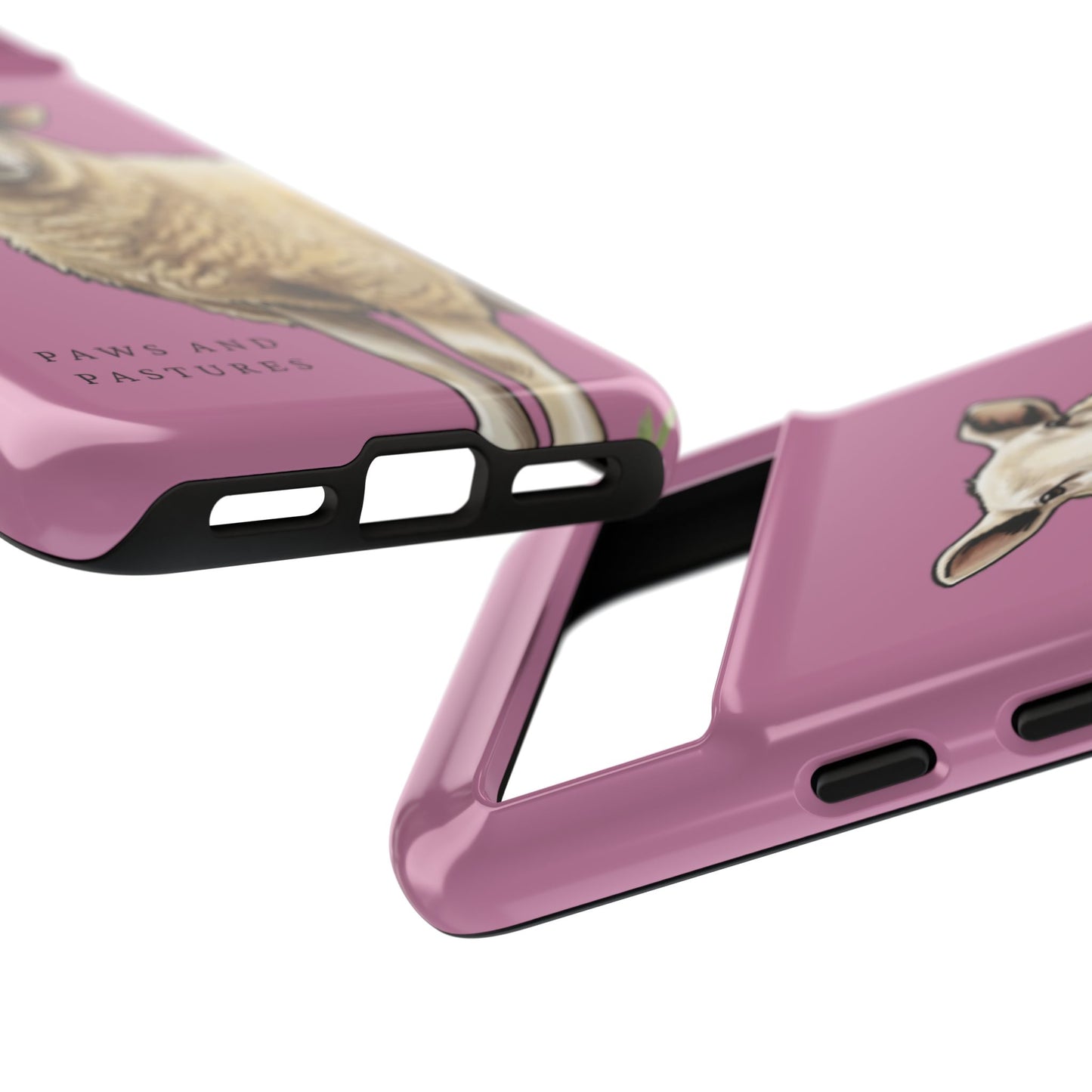 Pink Sheep Illustration Tough Phone Case