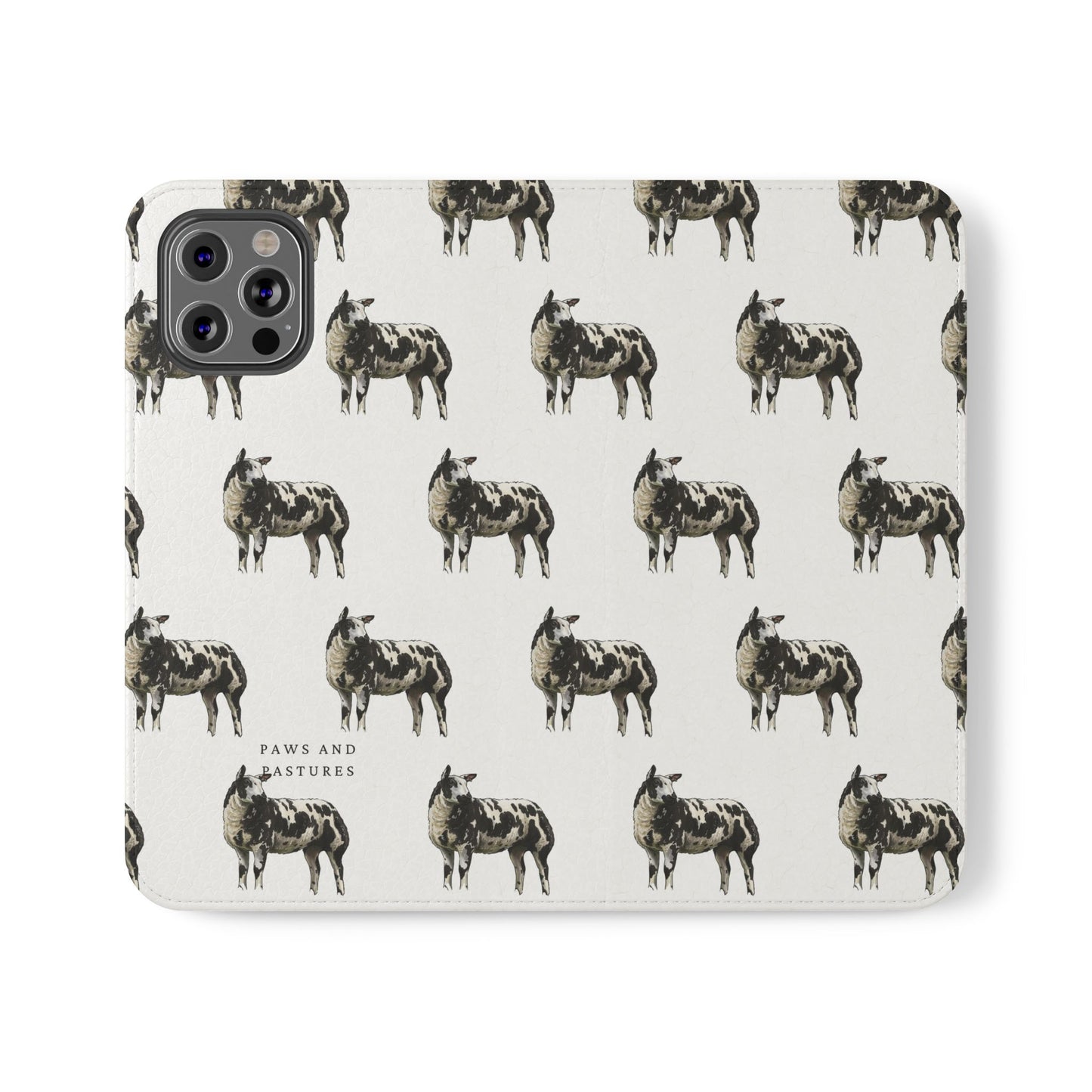Ditch Spotted Sheep iPhone Flip Case