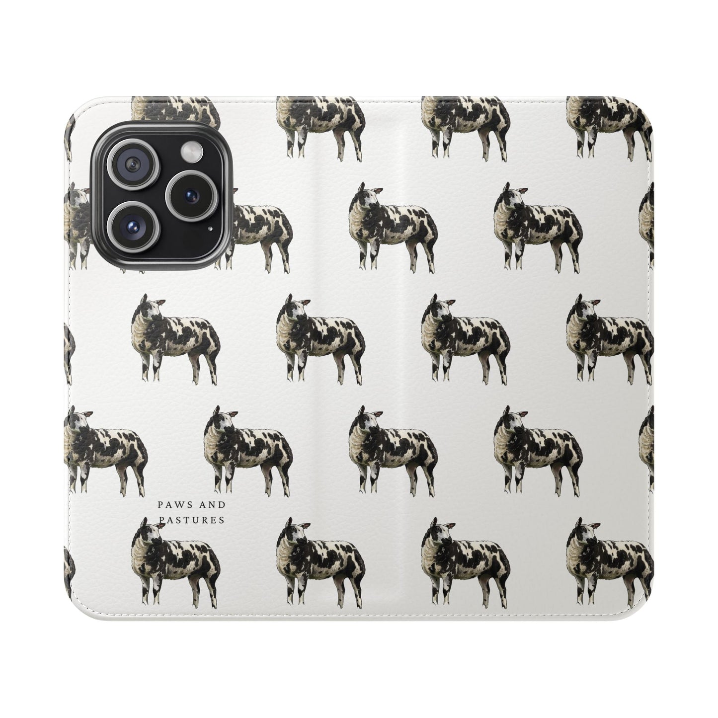Ditch Spotted Sheep iPhone Flip Case