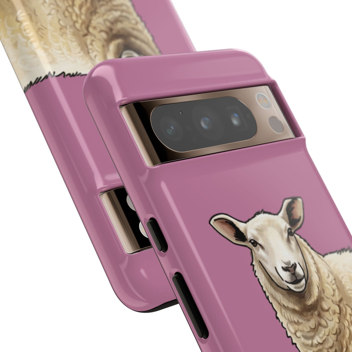 Pink Sheep Illustration Tough Phone Case