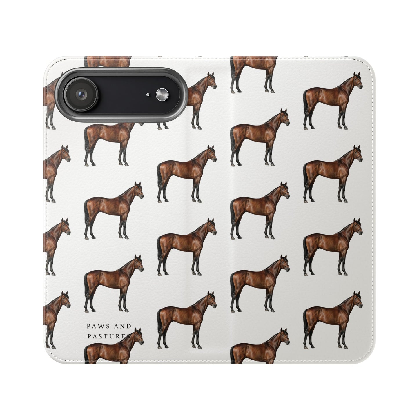 Horse Pattern iPhone Flip Case